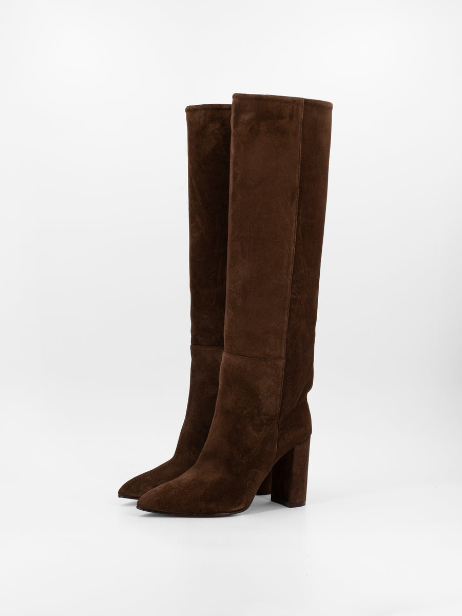 MUSTANG SUEDE KNEE-HIGH BOOTS – Toral