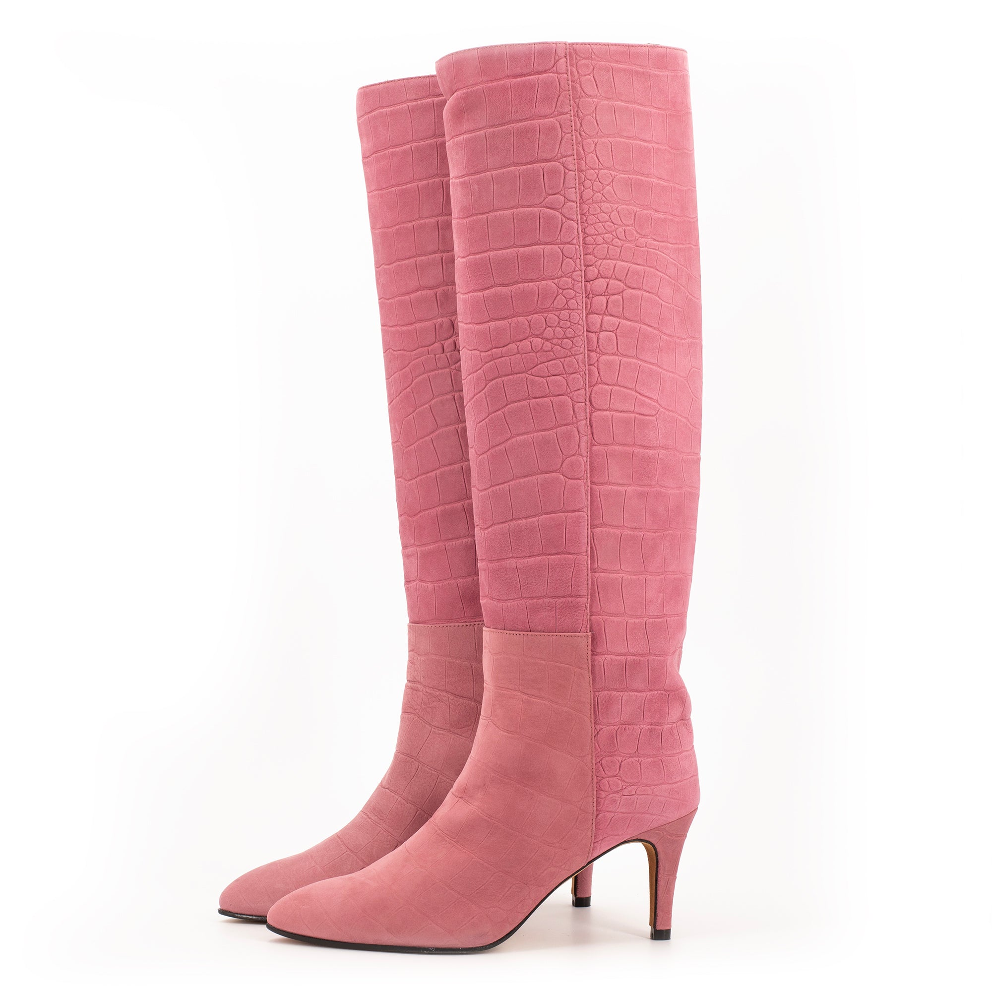ROMA PINK TALL BOOTS