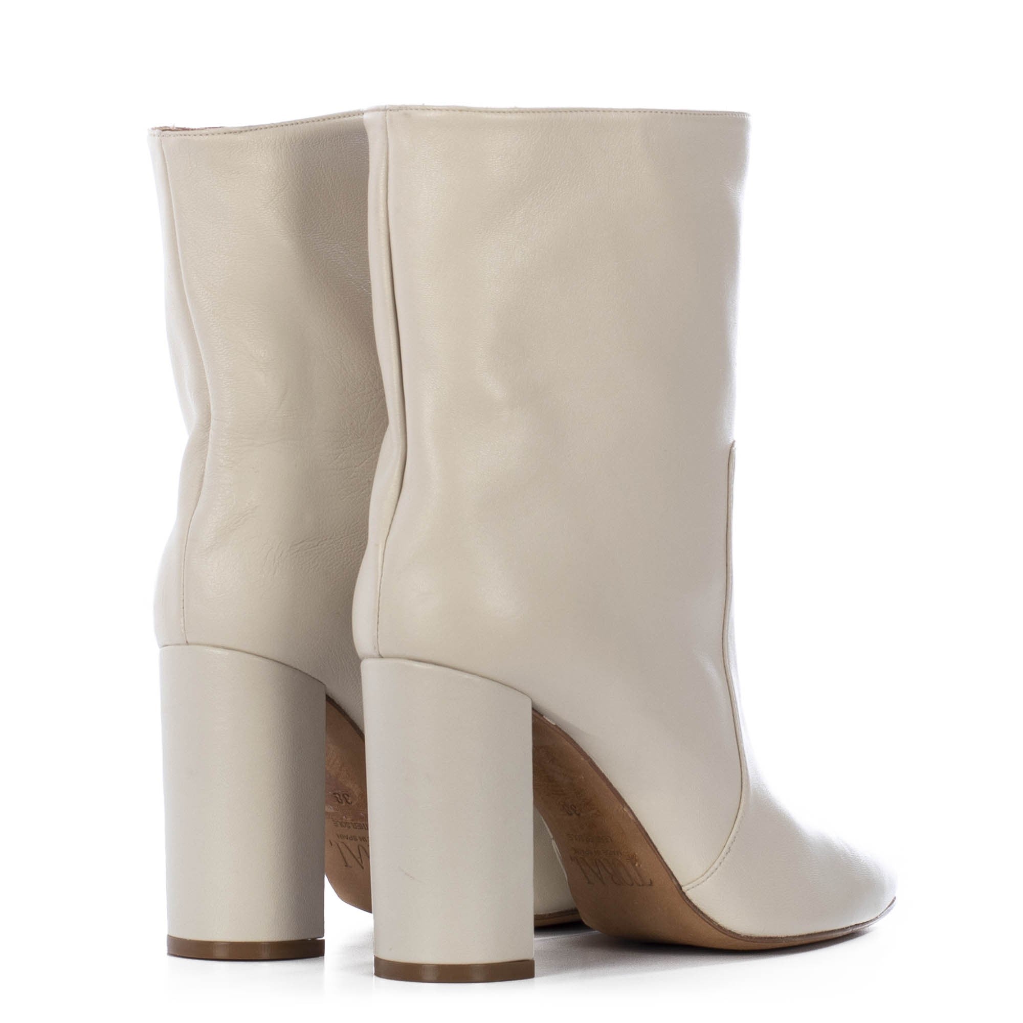TORAL OFF-WHITE LEATHER ANKLE BOOTS (6942871847052)