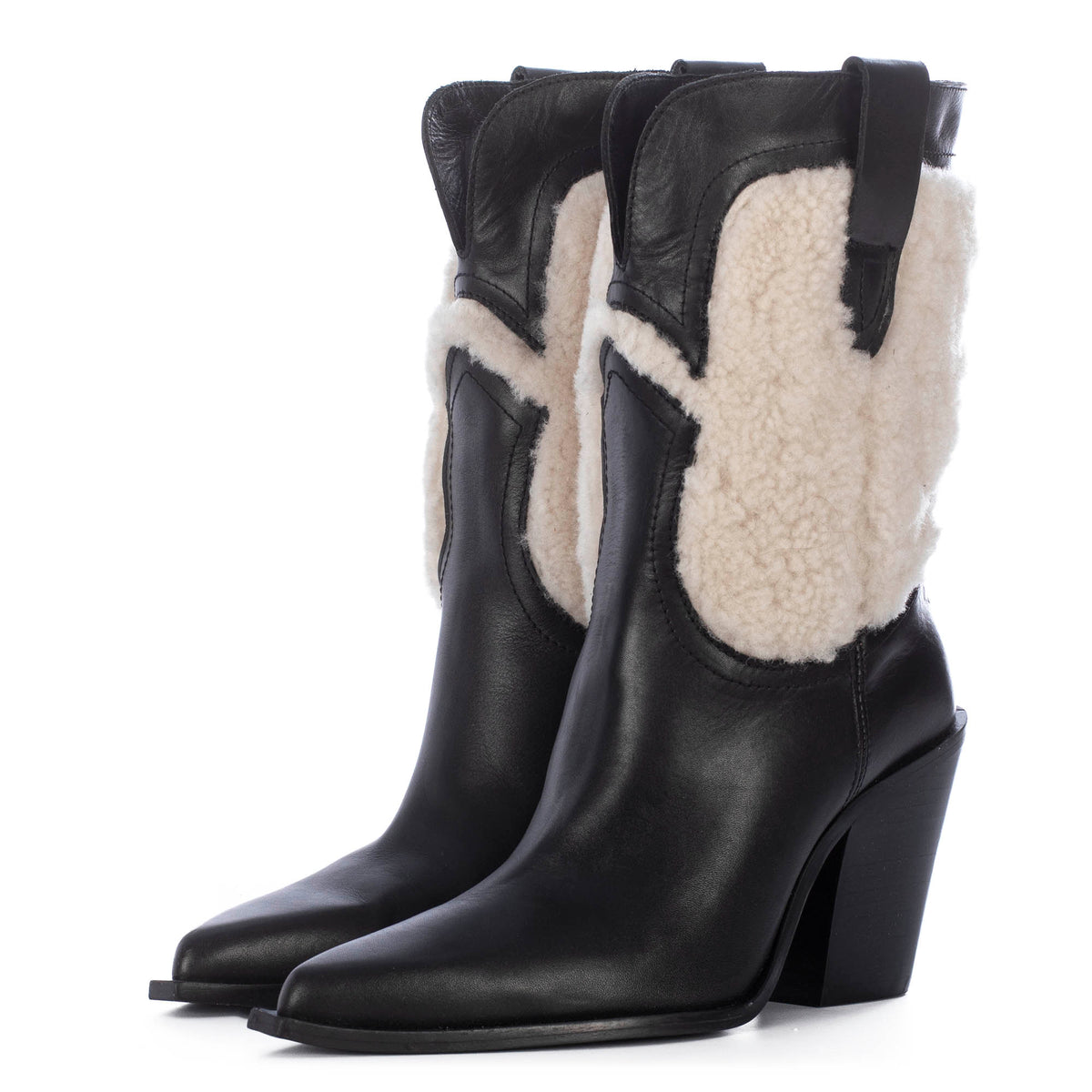 Fur cowboy hotsell boots