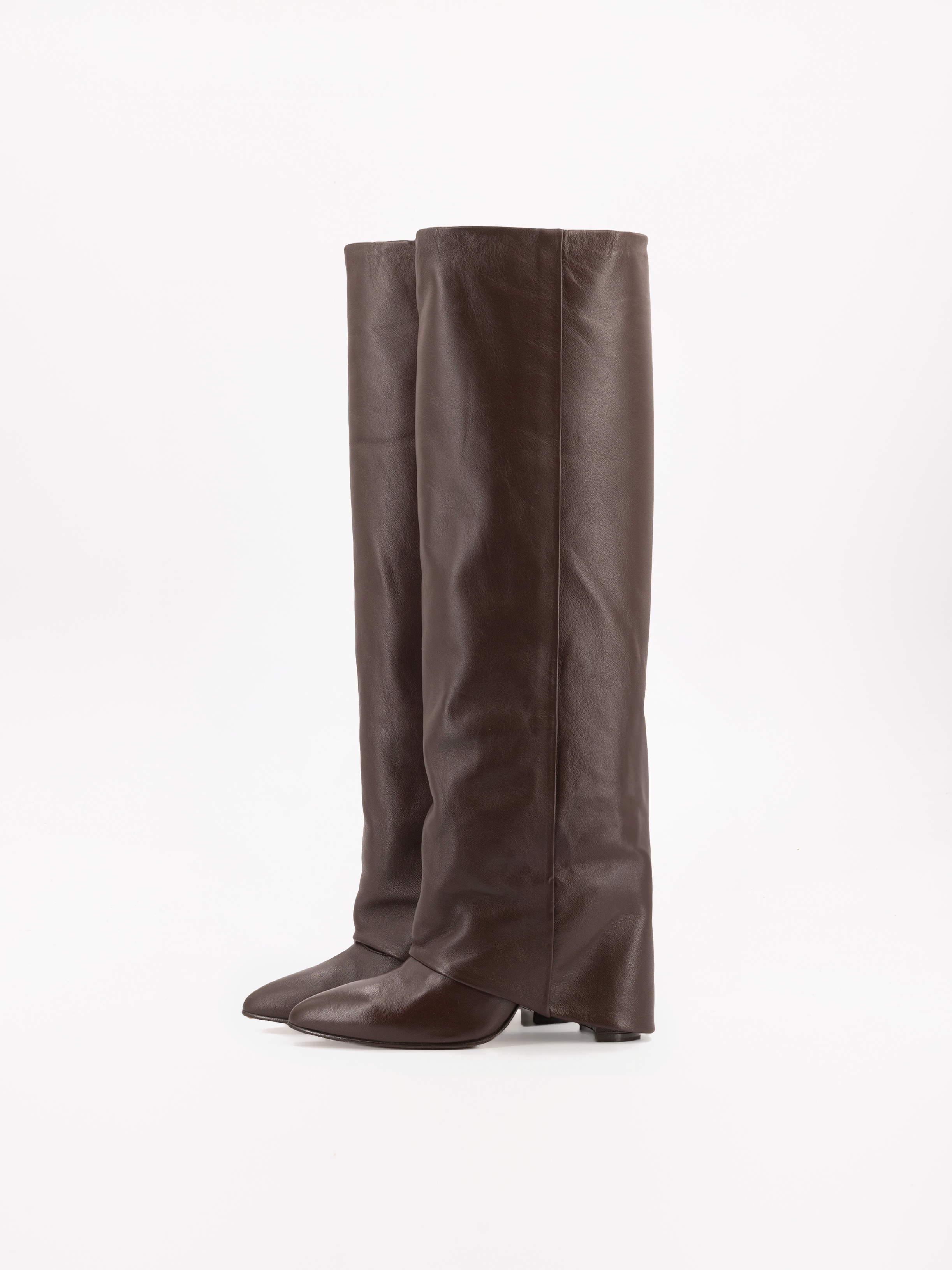 BERTA LUNGA CHOCOLATE BOOTS