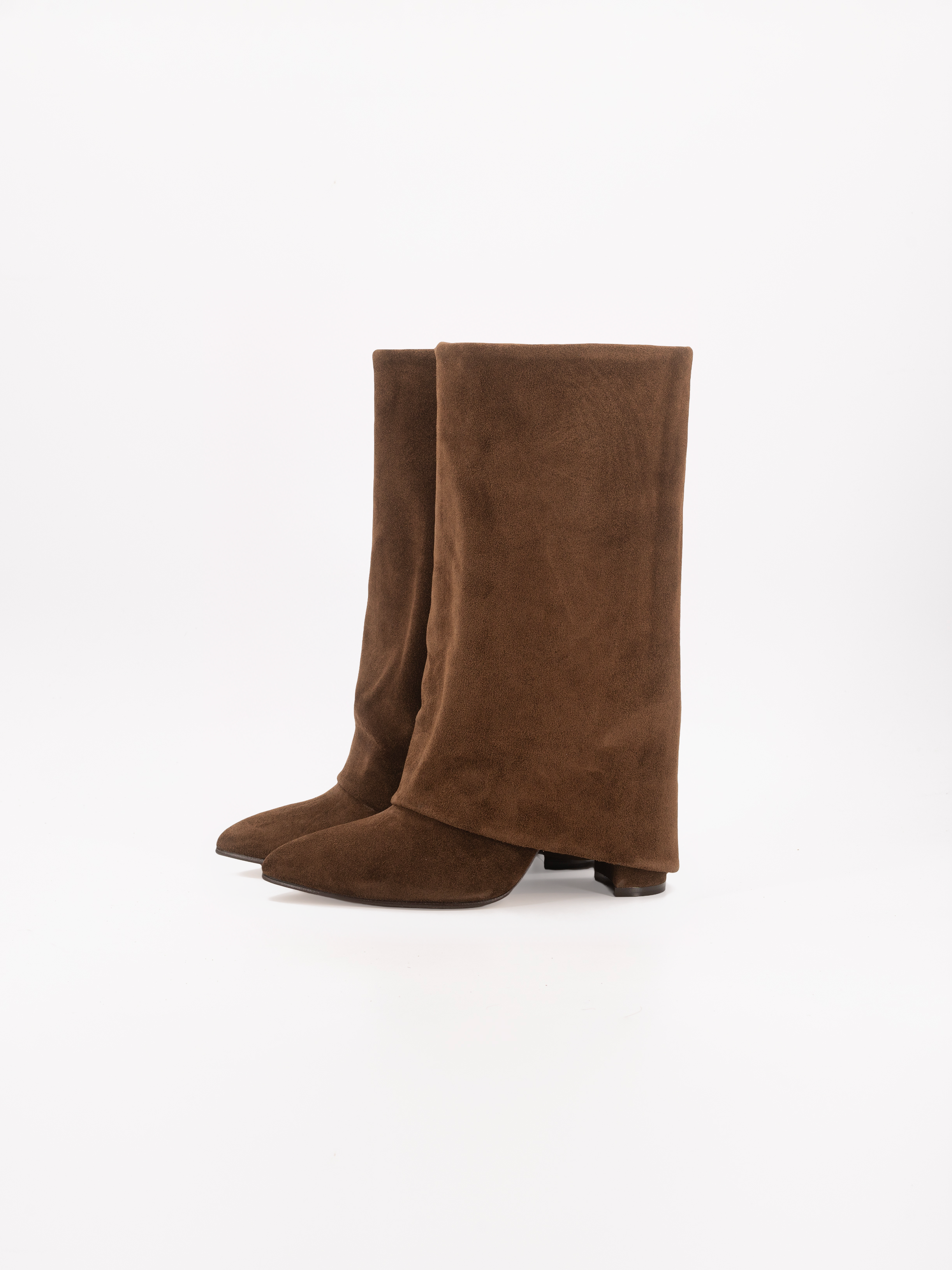 BERTA BROWN SUEDE BOOTS