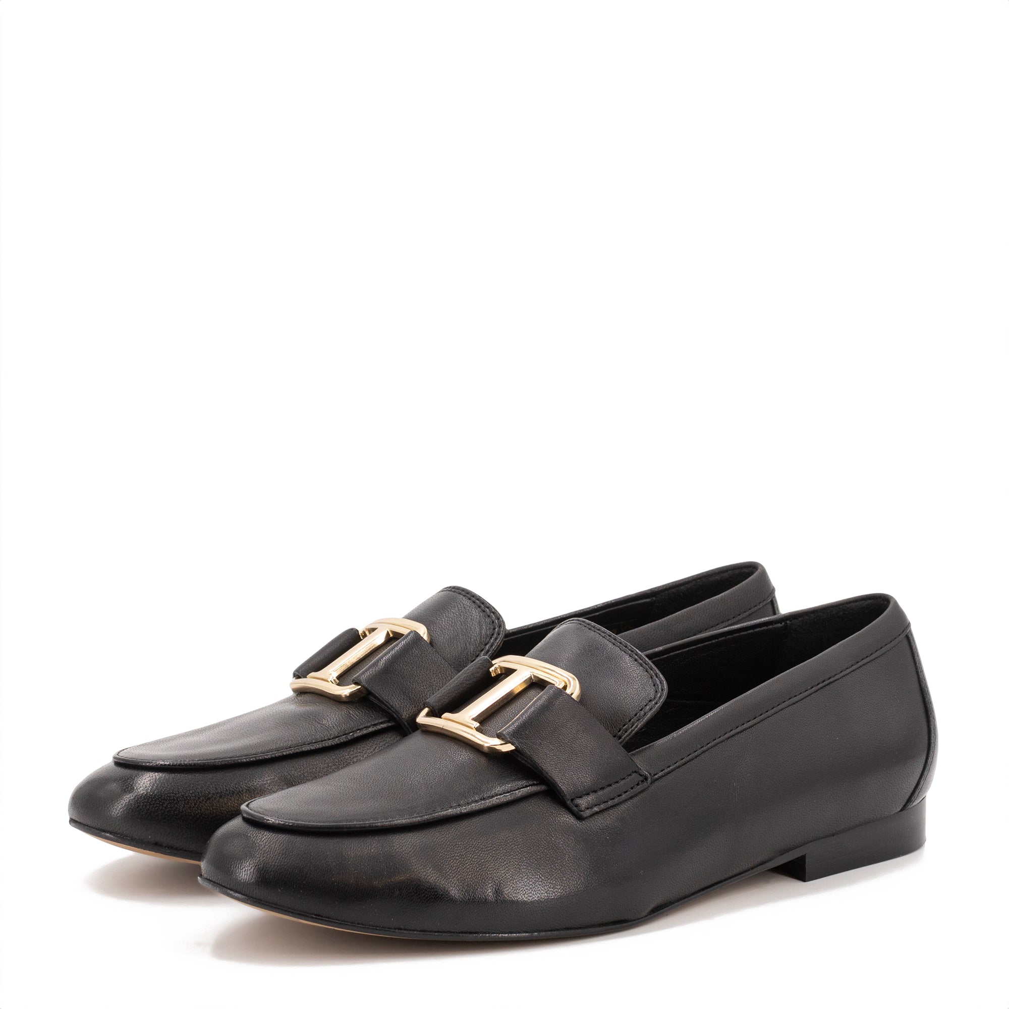 BLACK LEATHER LOAFER