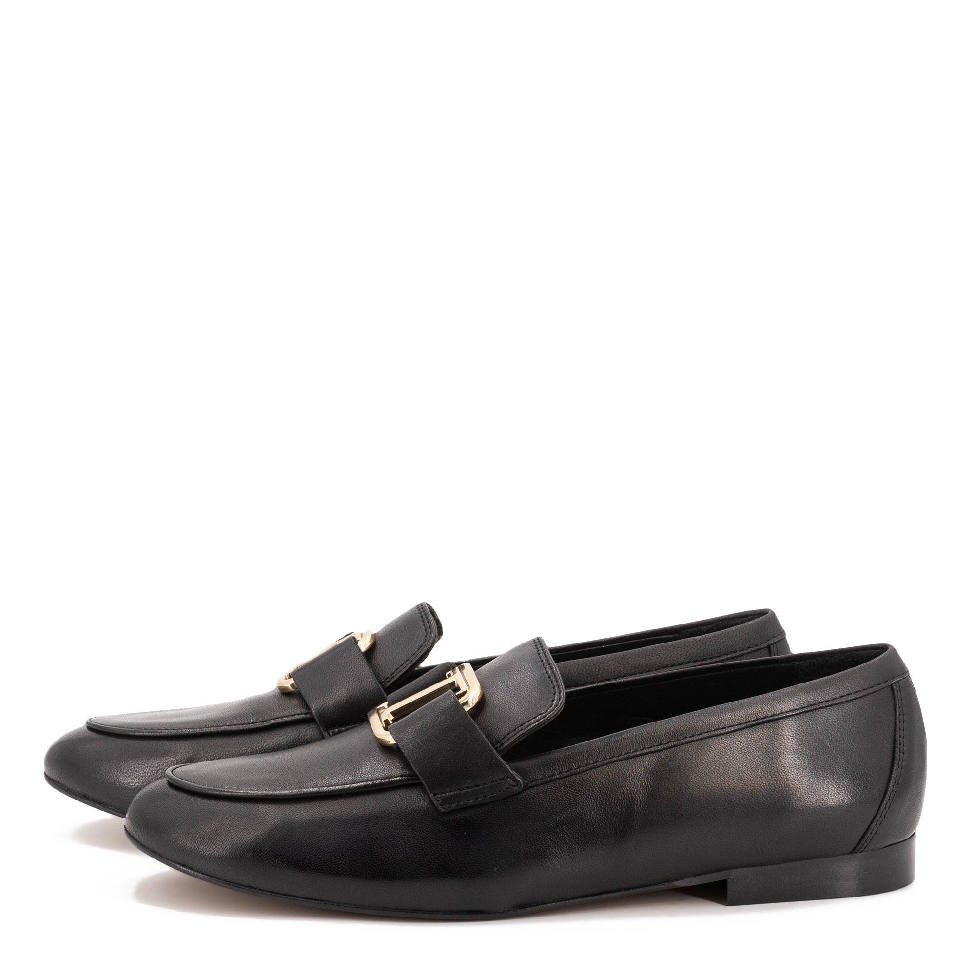 BLACK LEATHER LOAFER