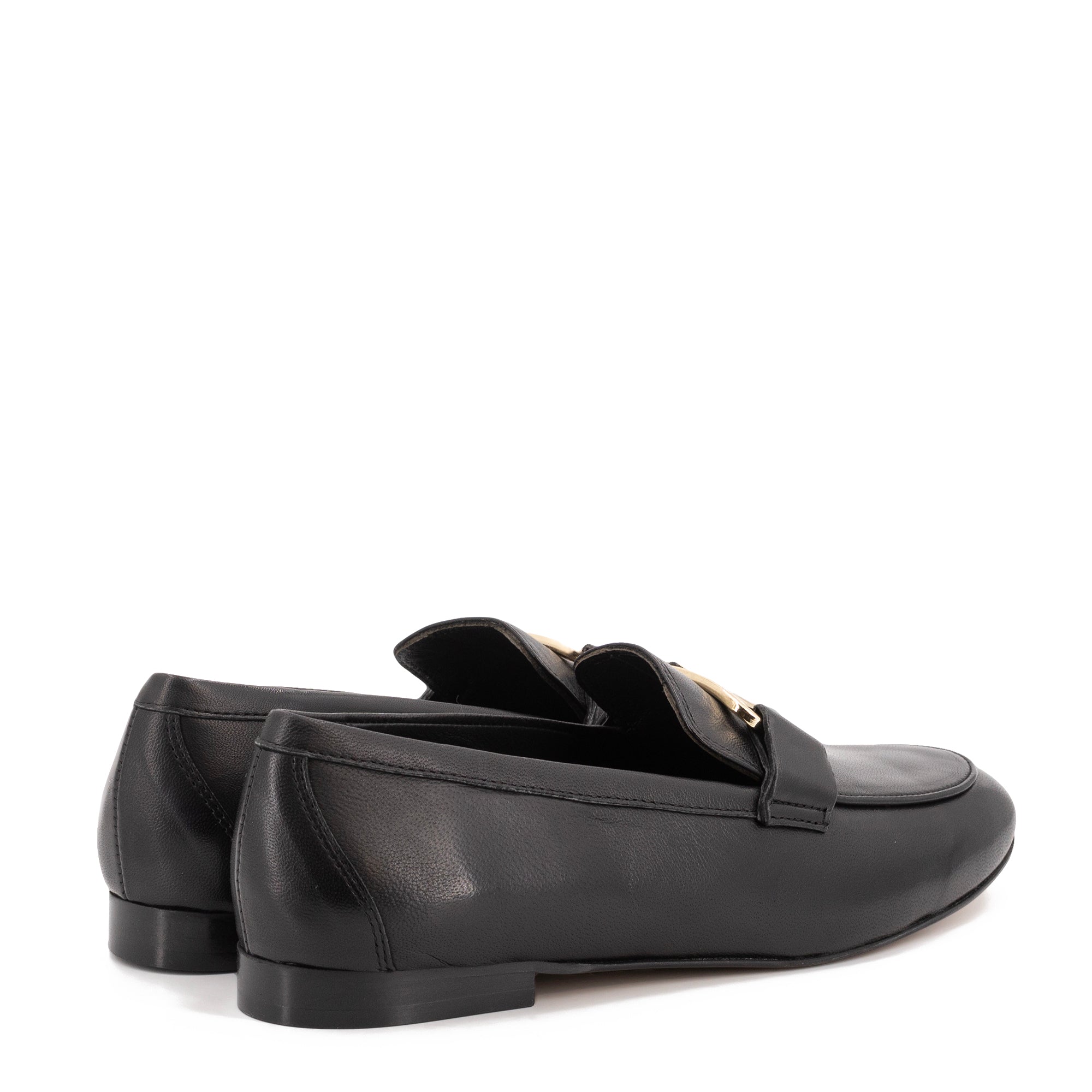 BLACK LEATHER LOAFER