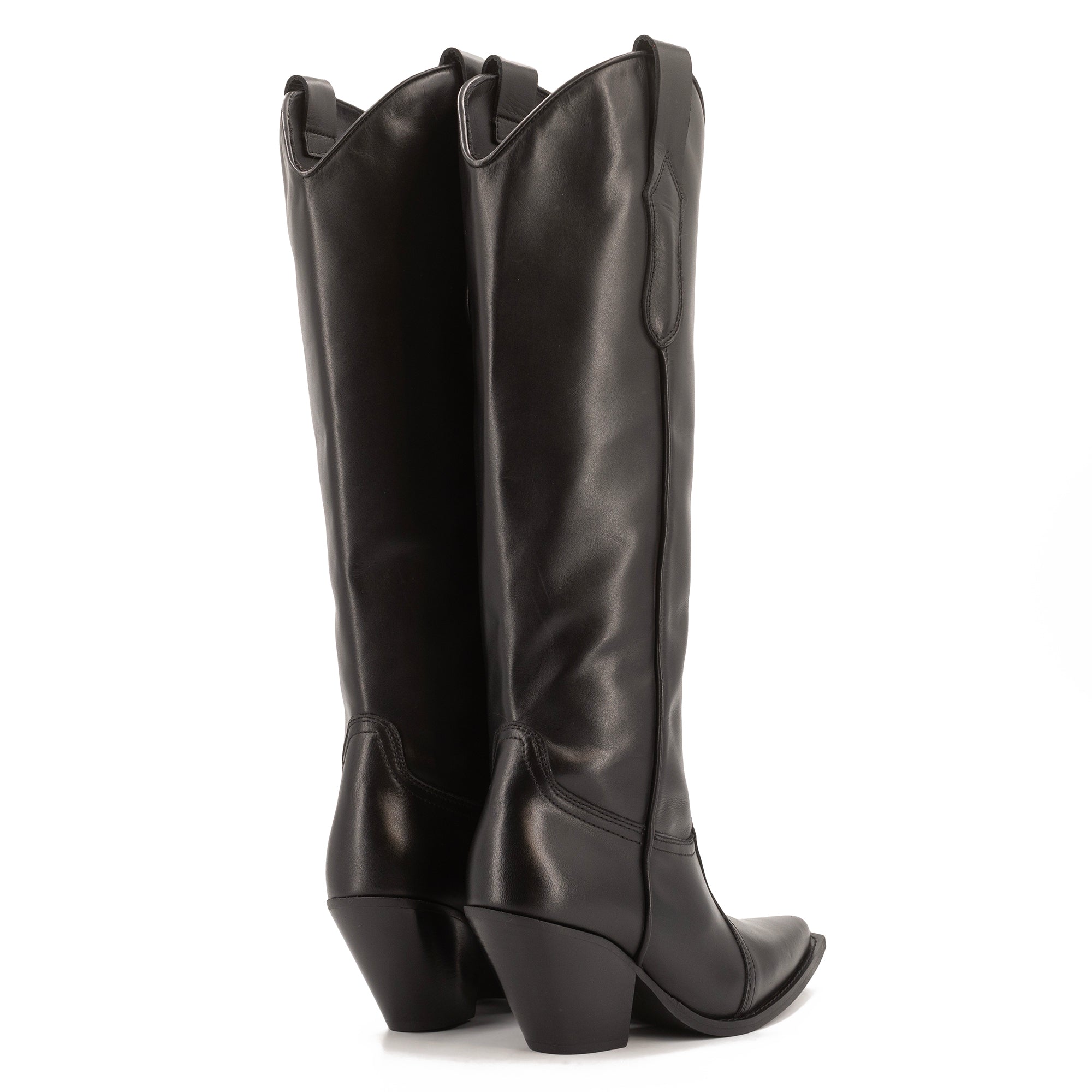 TORAL HIGH BLACK LEATHER BOOTS