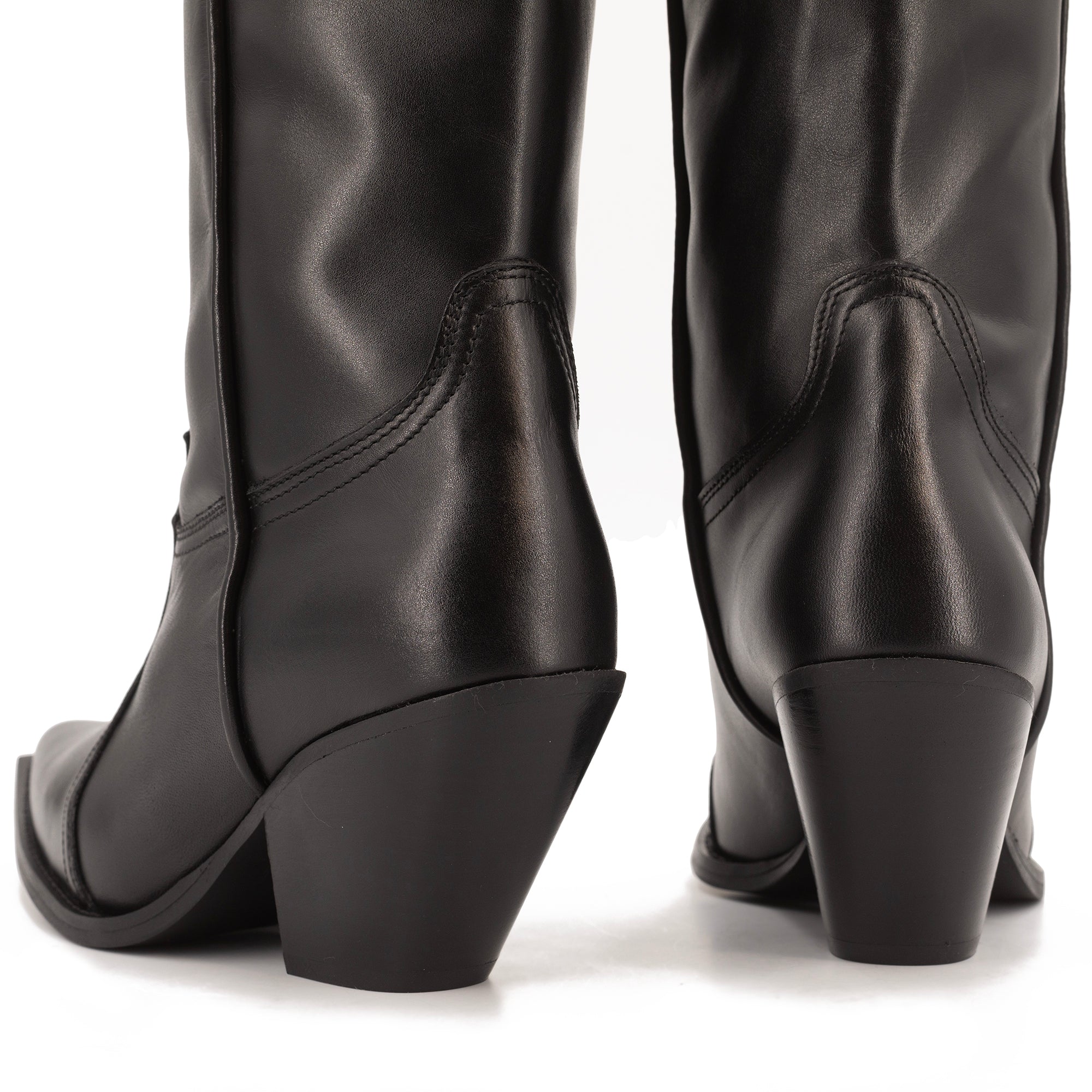 TORAL HIGH BLACK LEATHER BOOTS