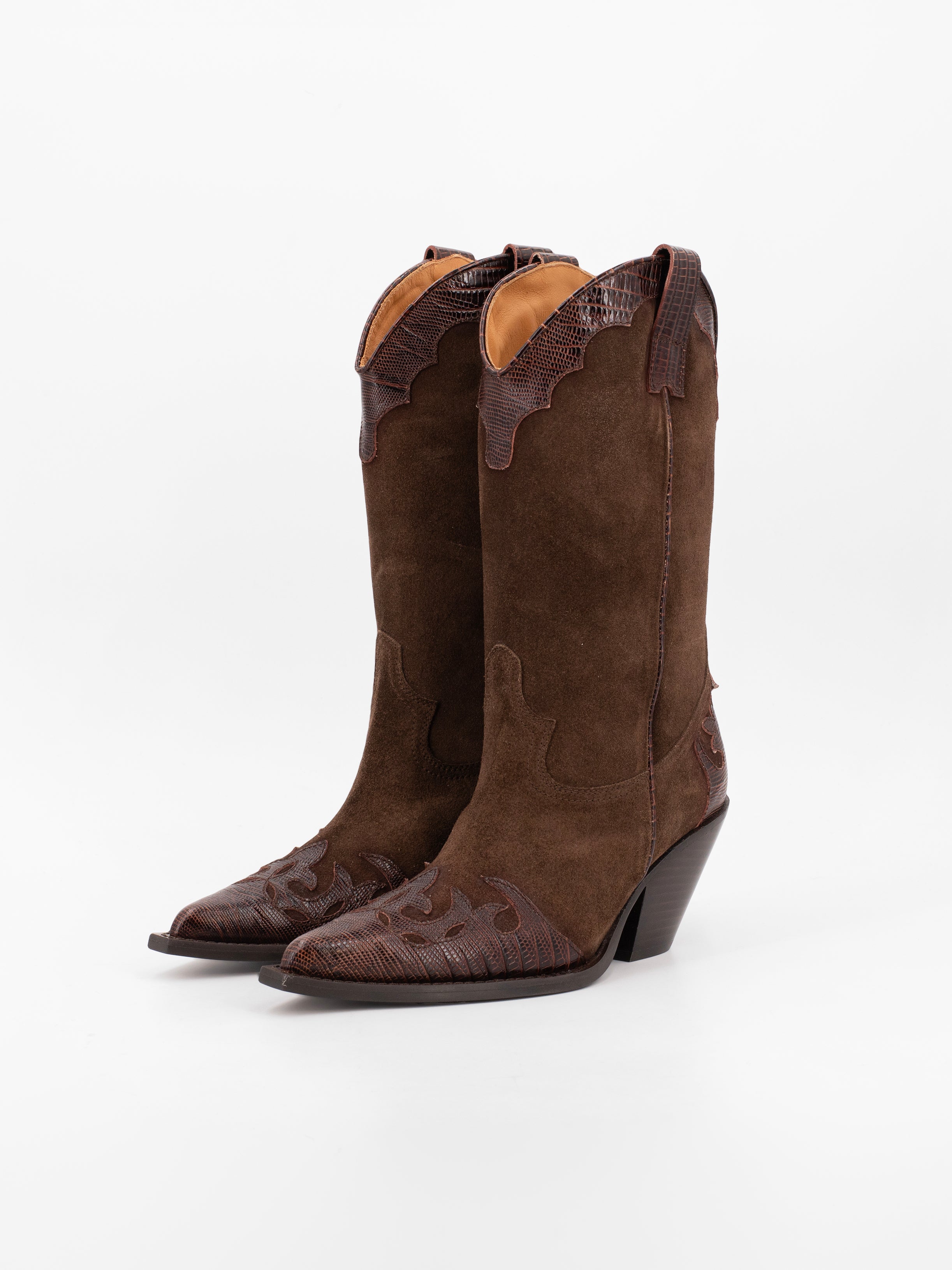 WESTERN LEATHER & SUEDE BOOTS
