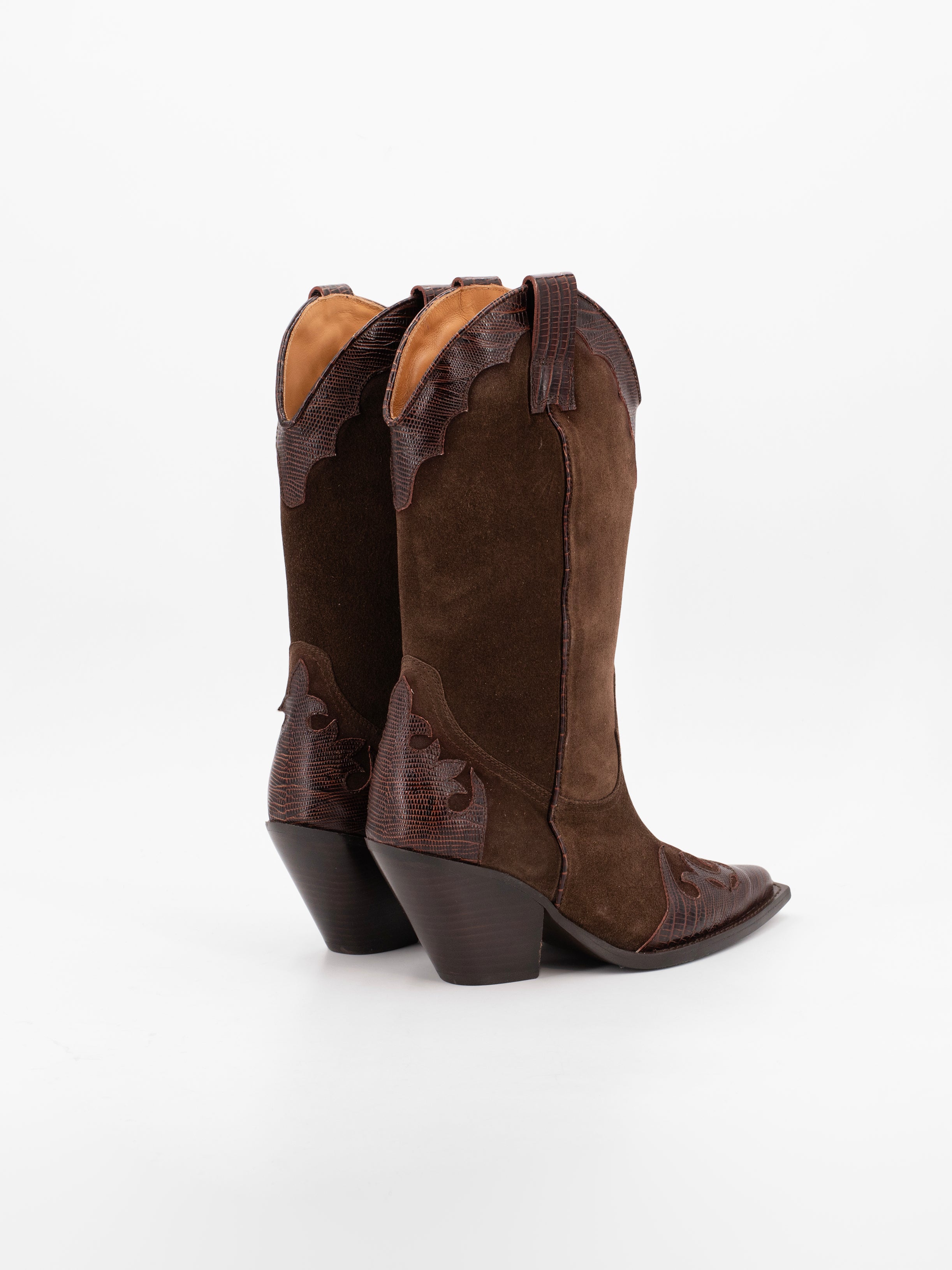 WESTERN LEATHER & SUEDE BOOTS