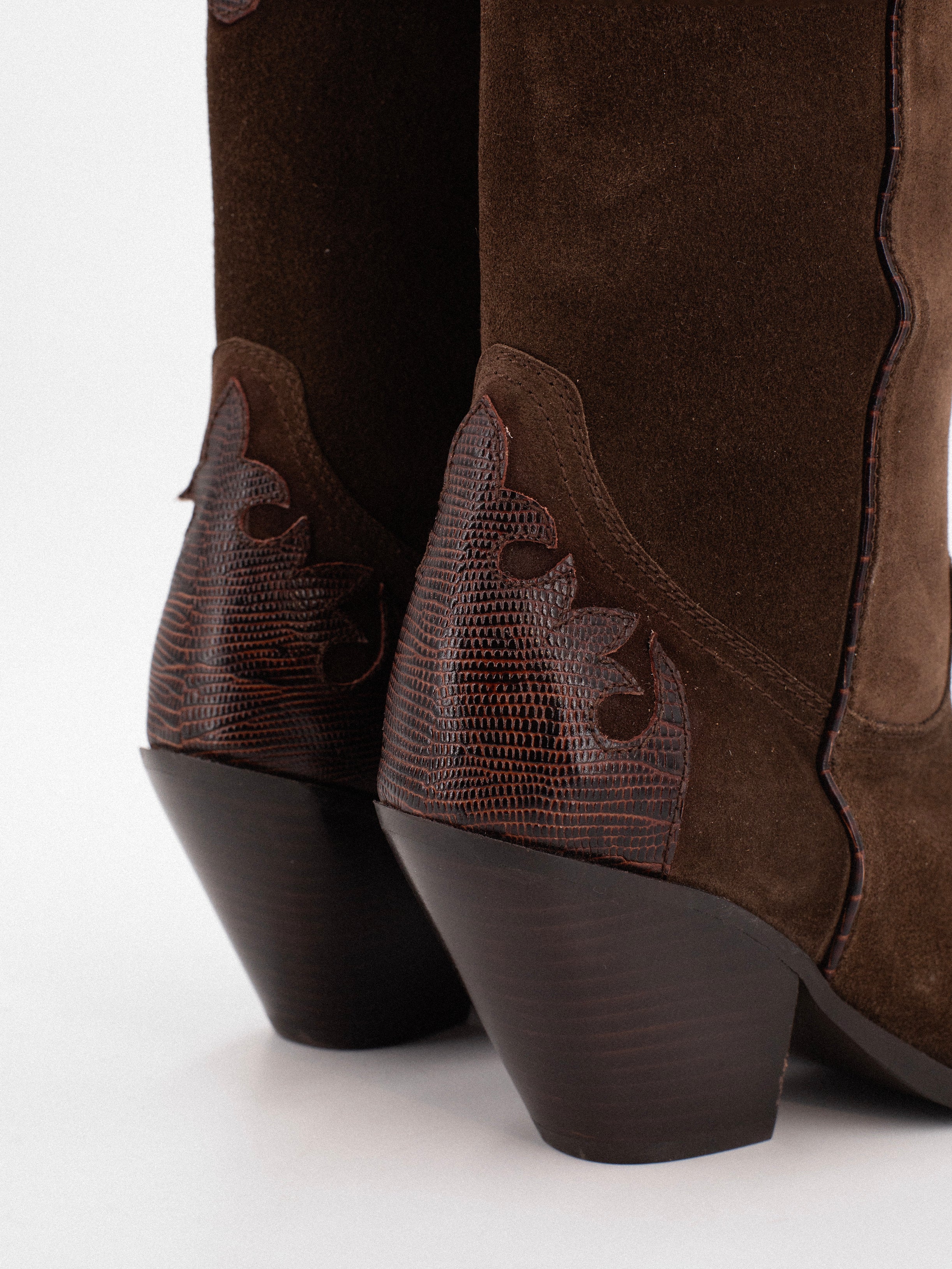 WESTERN LEATHER & SUEDE BOOTS