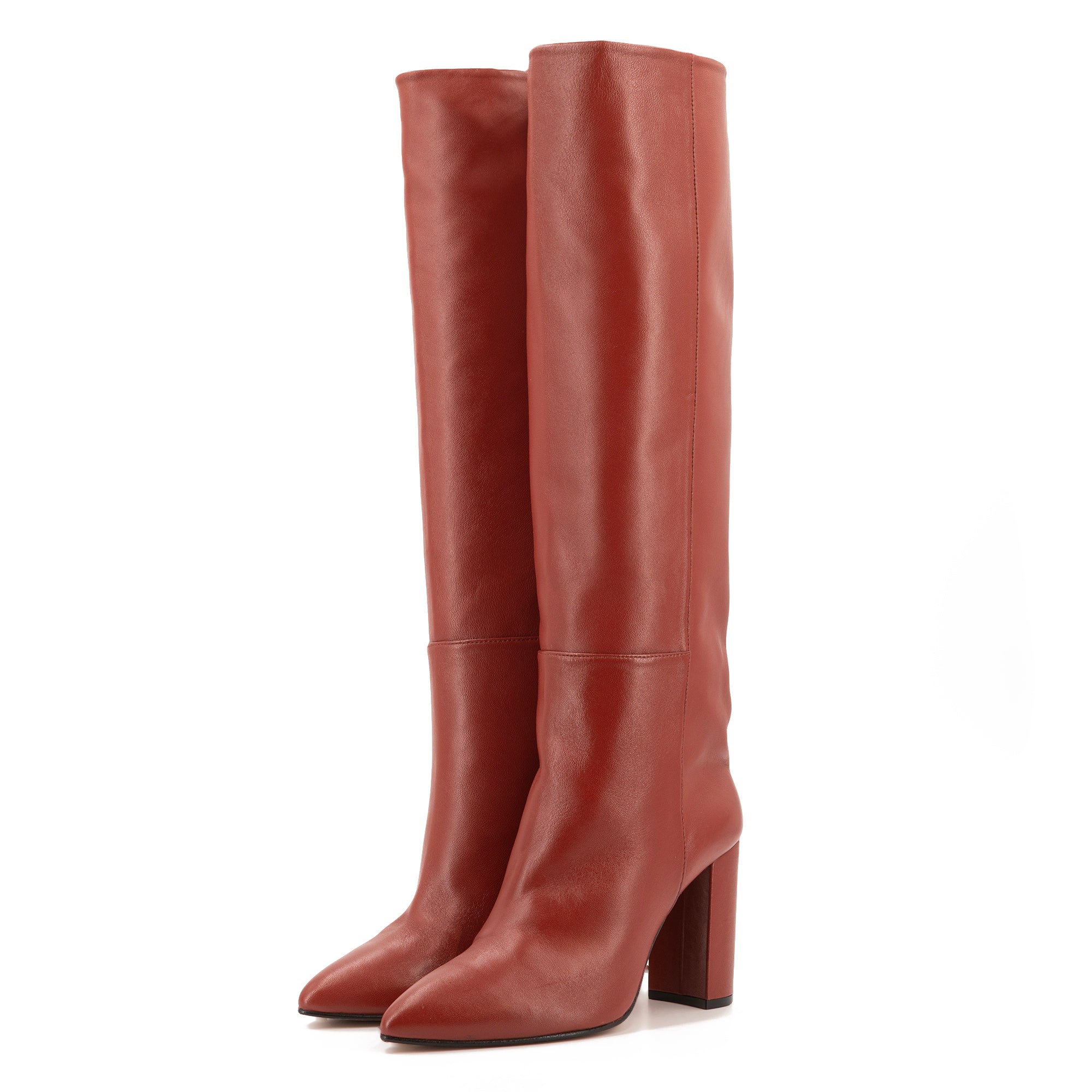 CHESTNUT TALL BOOTS