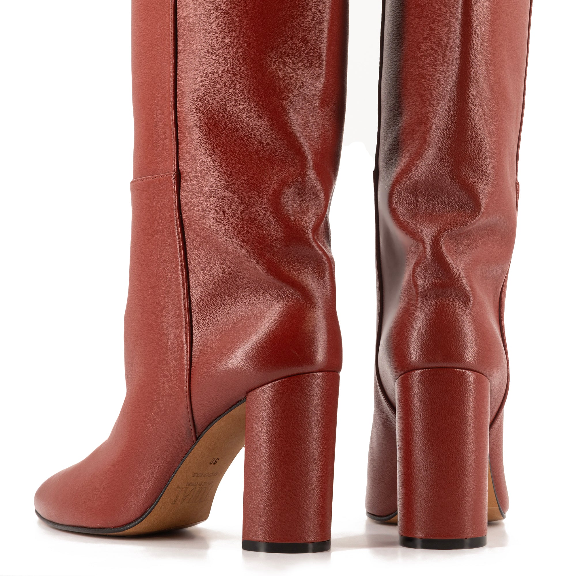 CHESTNUT TALL BOOTS