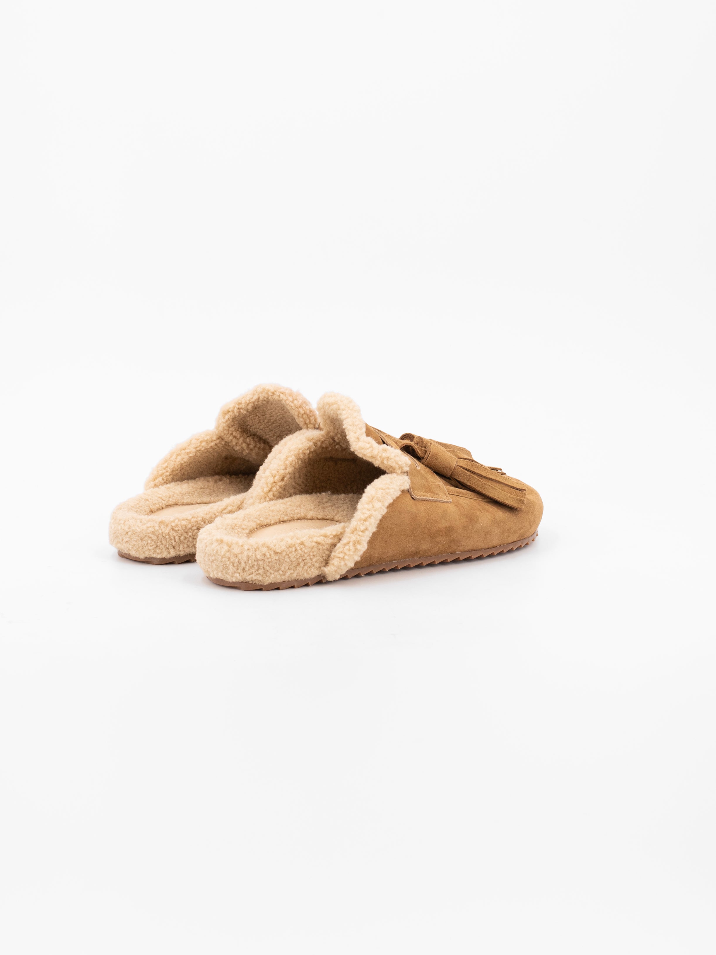 ARIANA SUEDE MULE WITH TASSELS