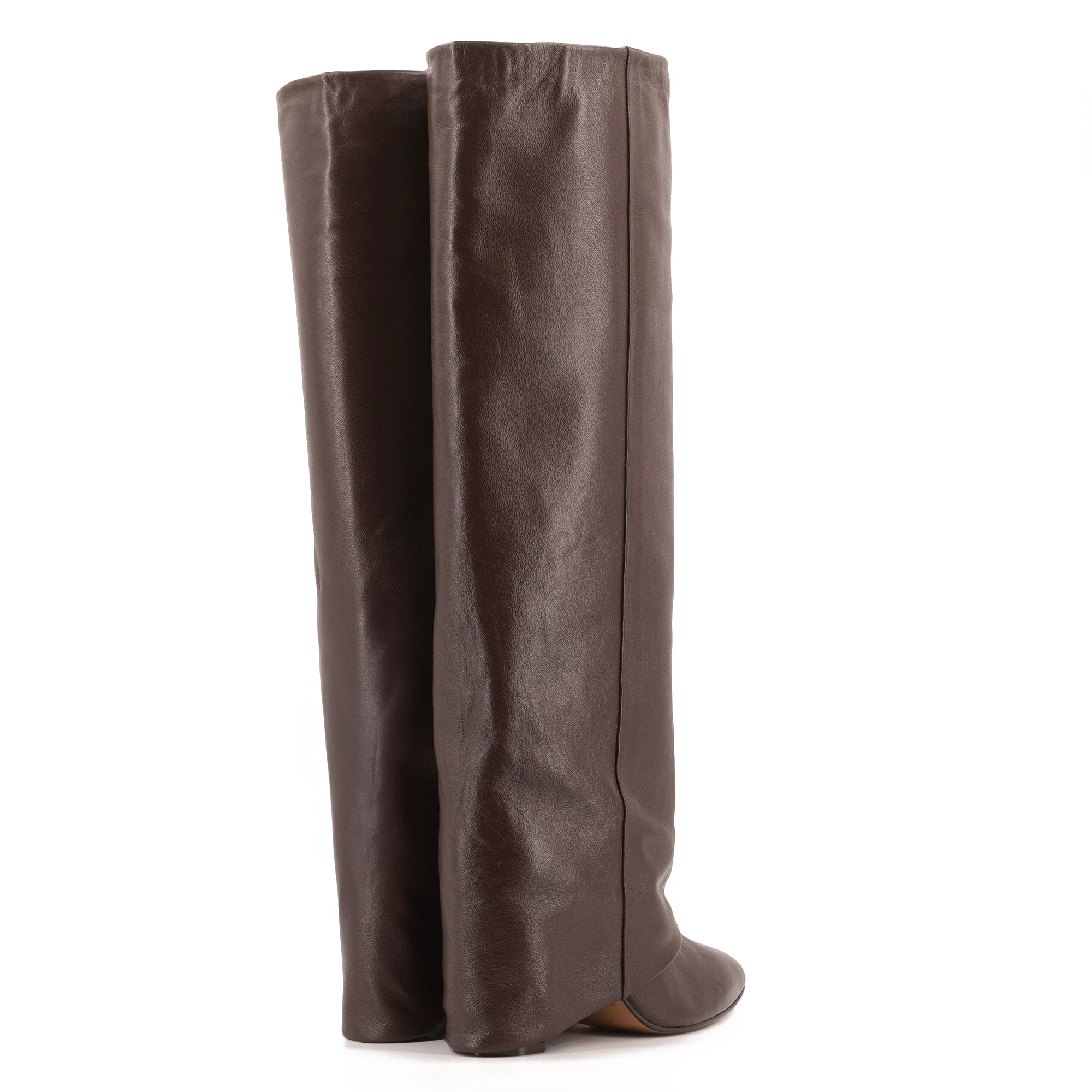 BERTA LUNGA CHOCOLATE BOOTS