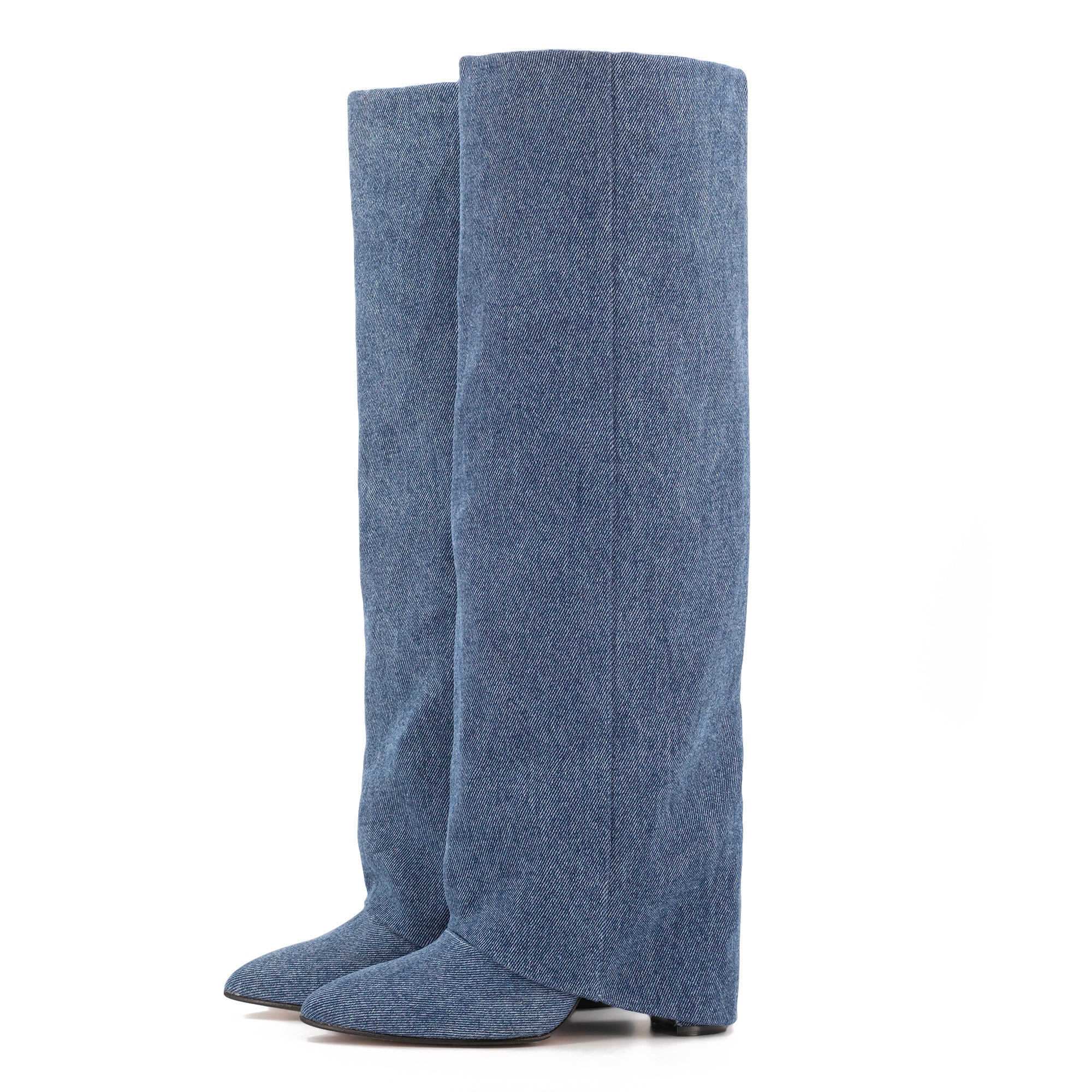 BERTA LUNGA DENIM BOOTS