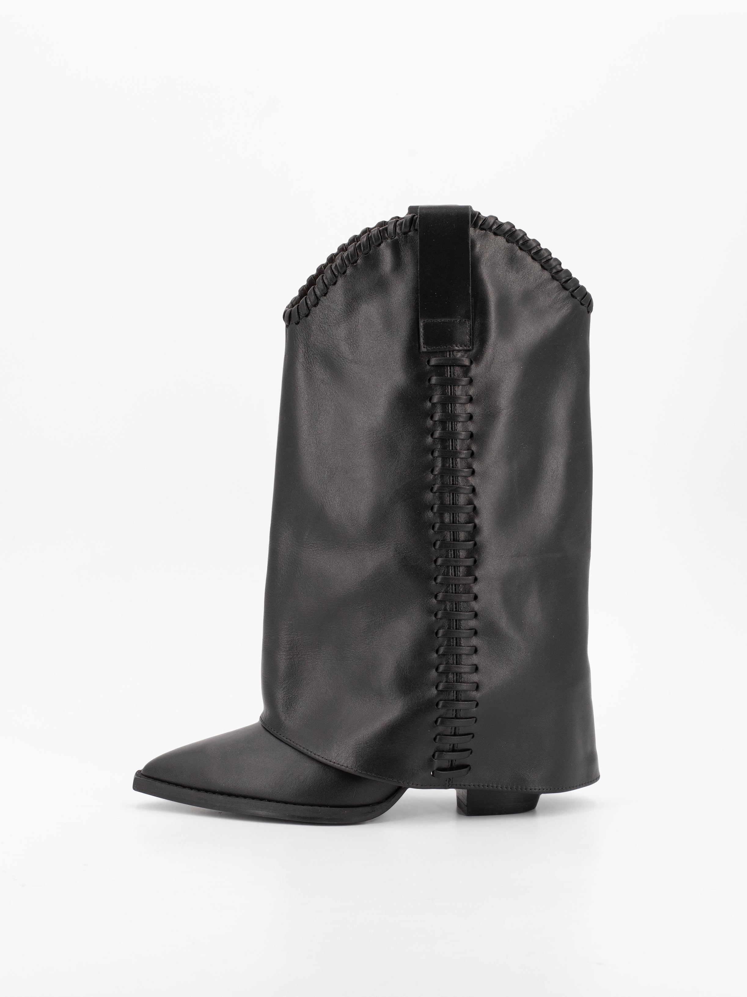 BLONDIE BLACK STITCH BOOT