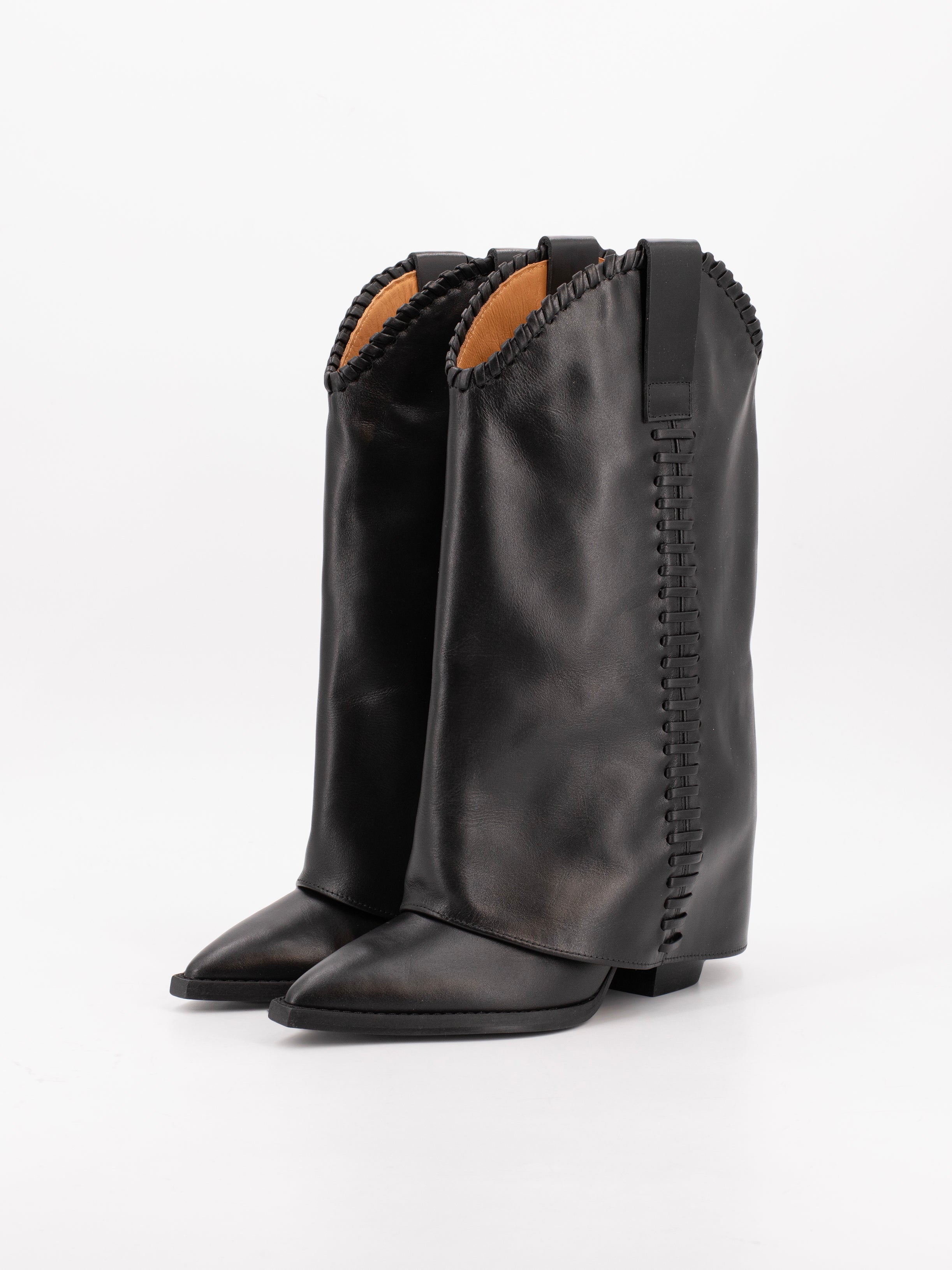 BLONDIE BLACK STITCH BOOT