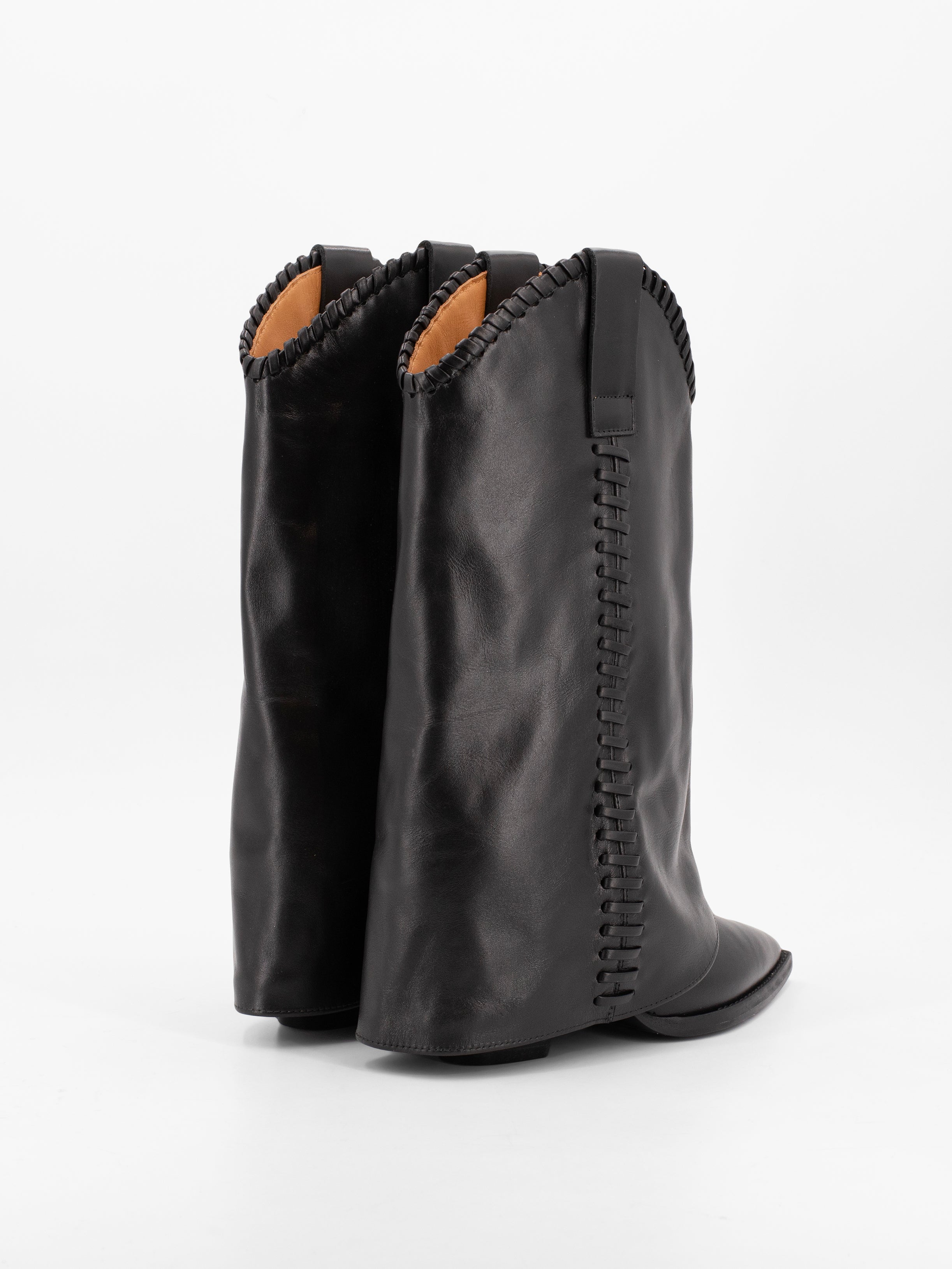BLONDIE BLACK STITCH BOOT