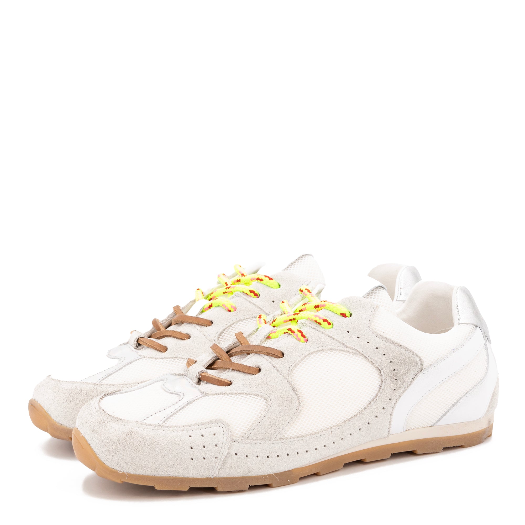 BOSCO LEATHER AND MESH SNEAKERS