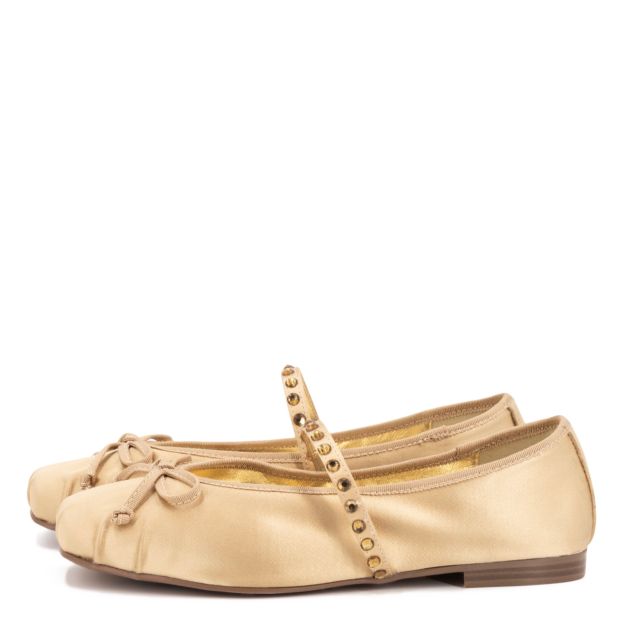 COCO GRAIN CHAMPAGNE BALLERINAS