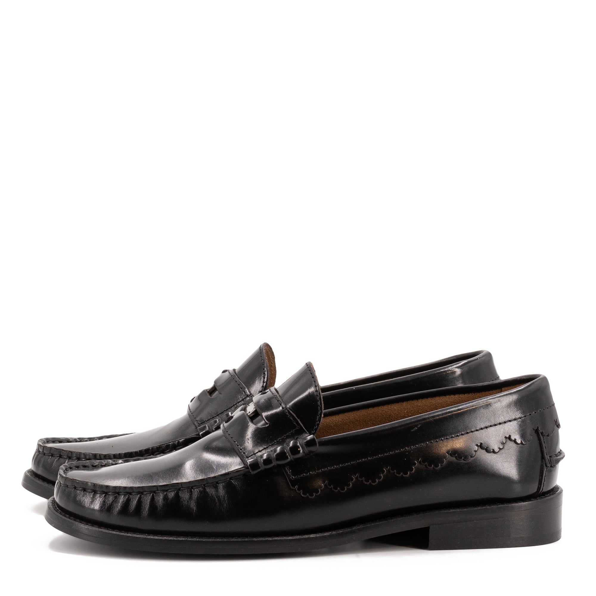 COIN BLACK PATENT LOAFERS