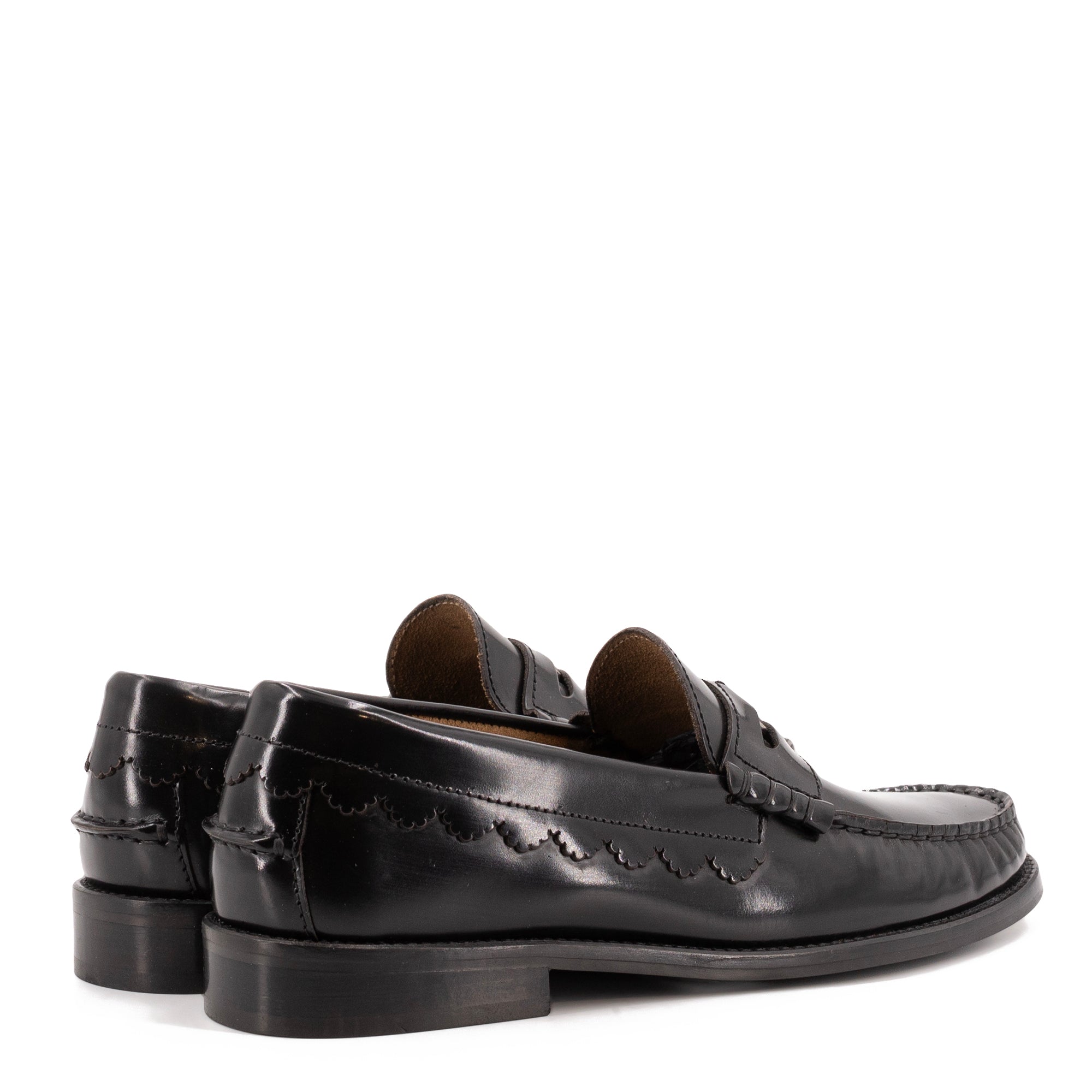 COIN BLACK PATENT LOAFERS