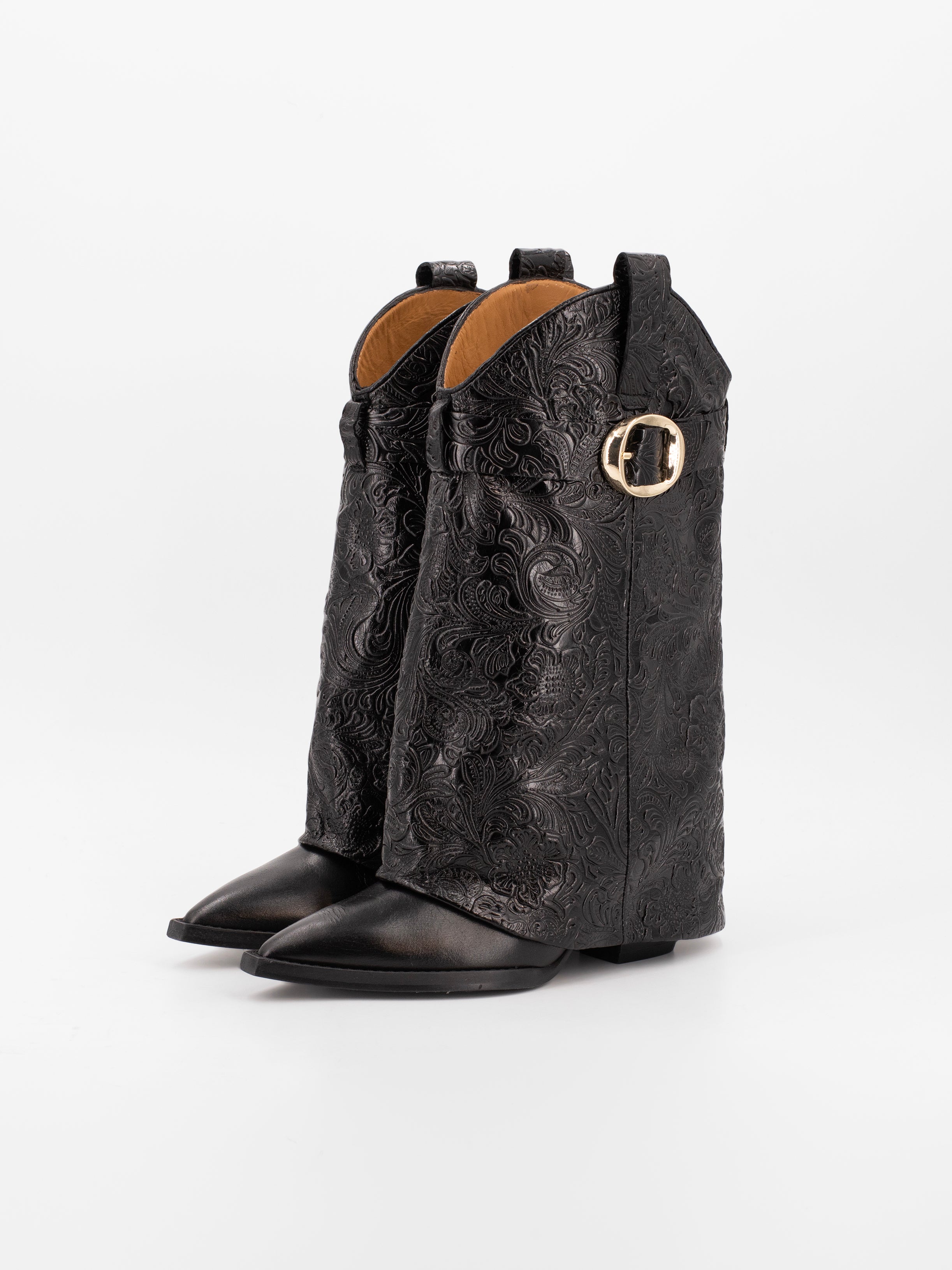 FOLK BLACK BOOTS