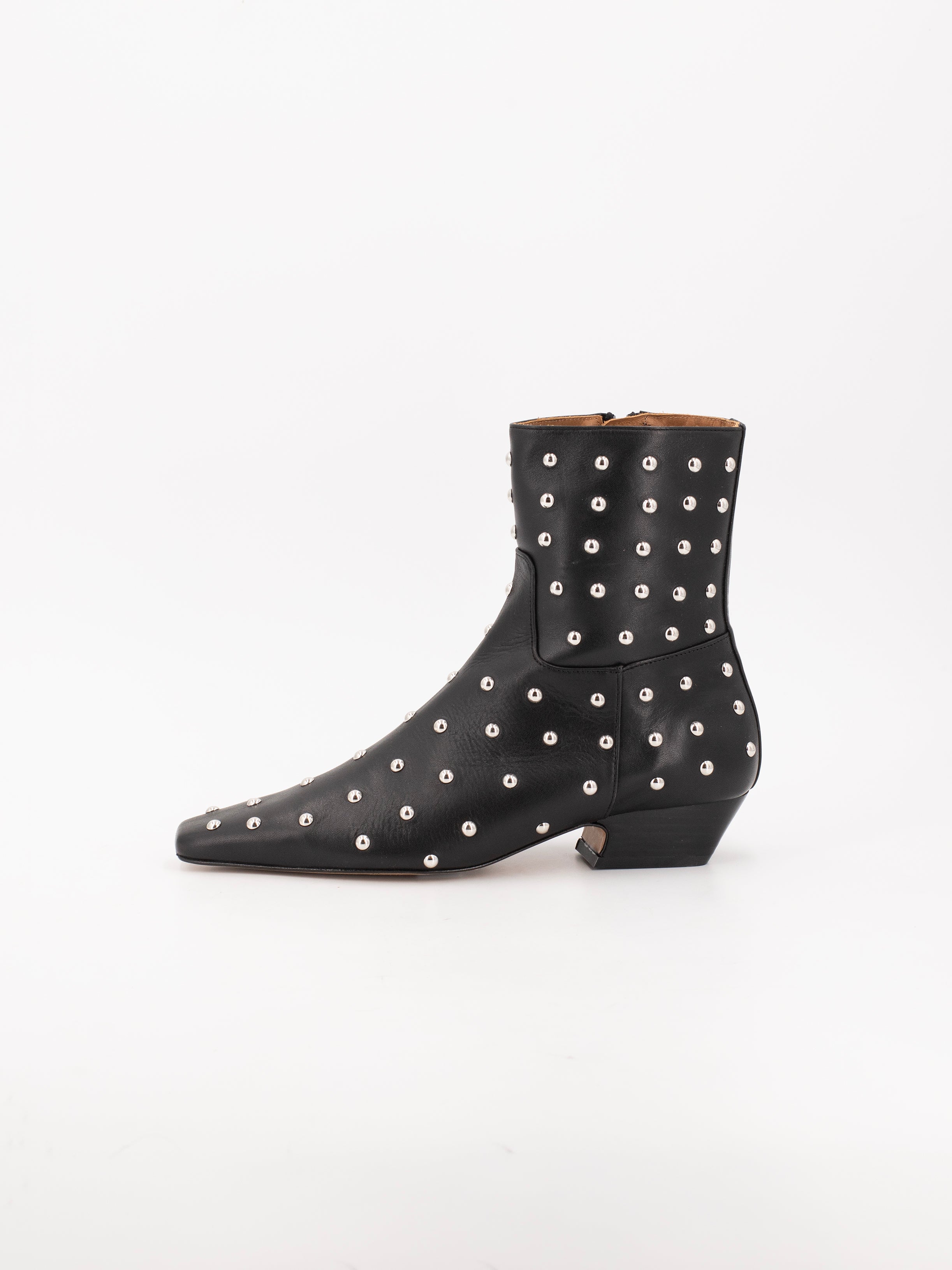 IRENE PUNK BLACK BOOTIES