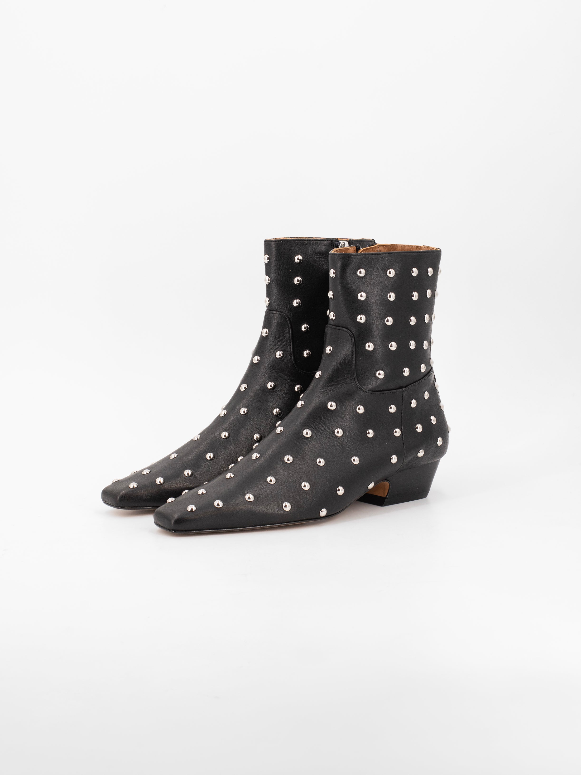 IRENE PUNK BLACK BOOTIES