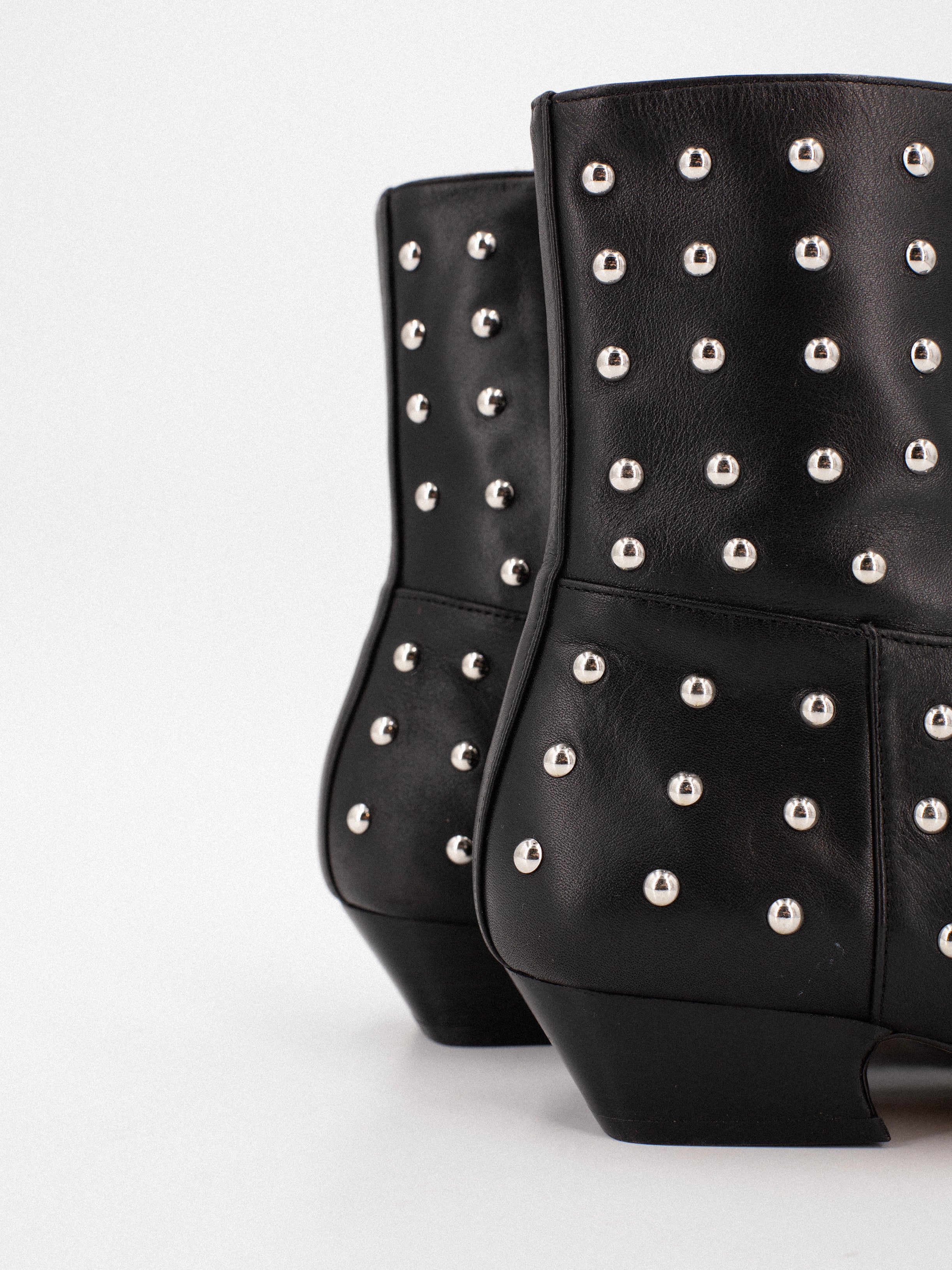 IRENE PUNK BLACK BOOTIES