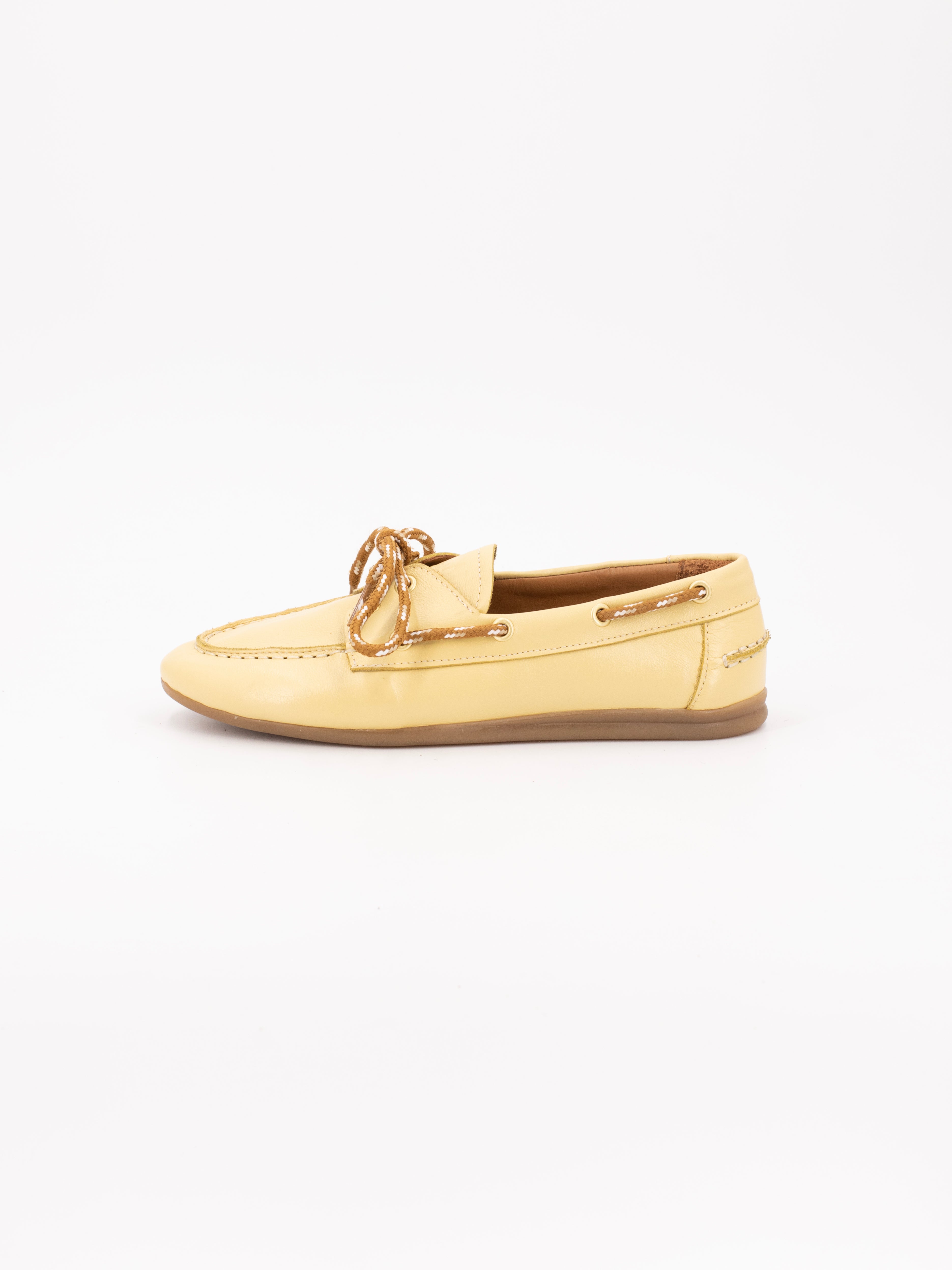 KIMANA YELLOW LEATHER MOCCASIN