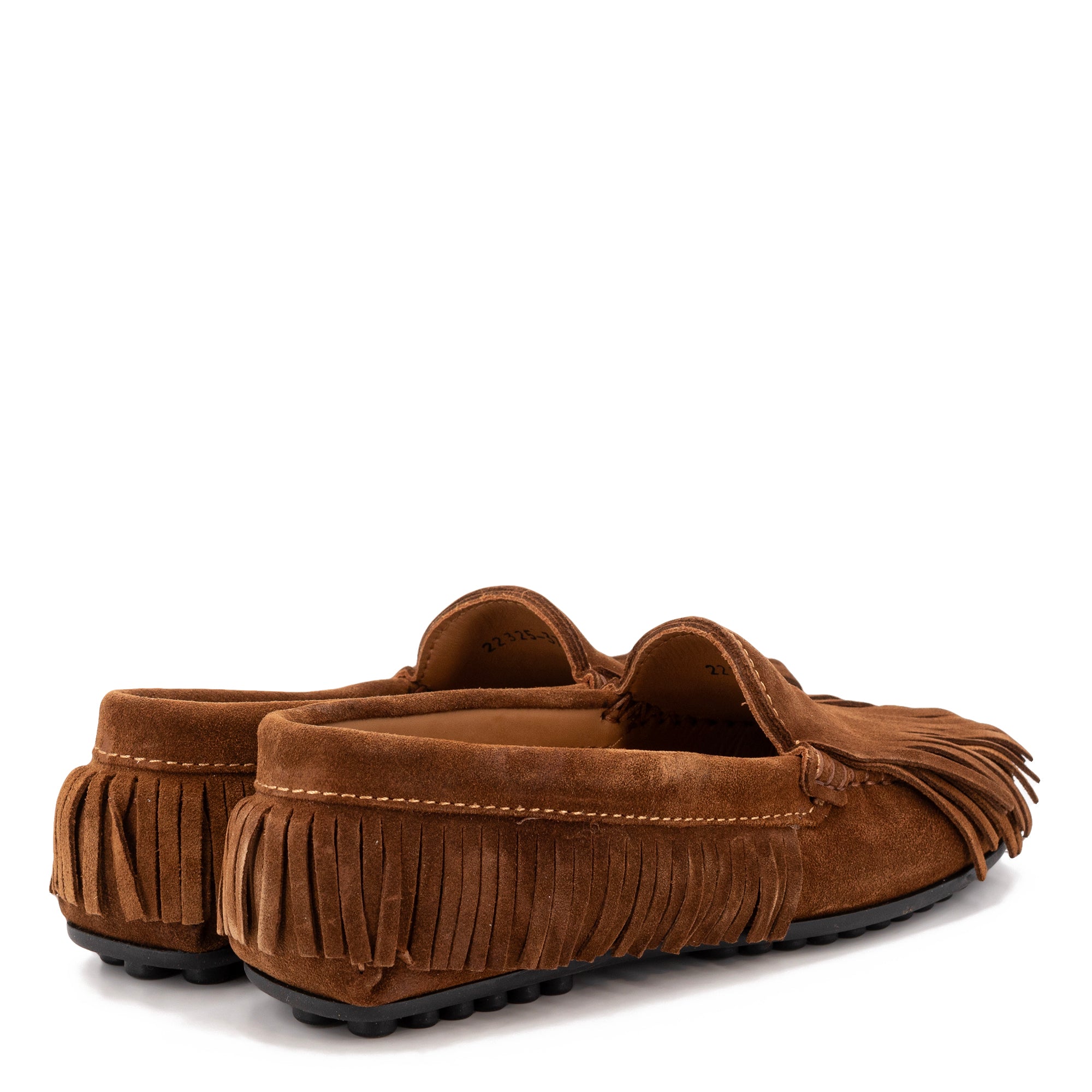 OTOE TOBACCO FRINGED LOAFERS