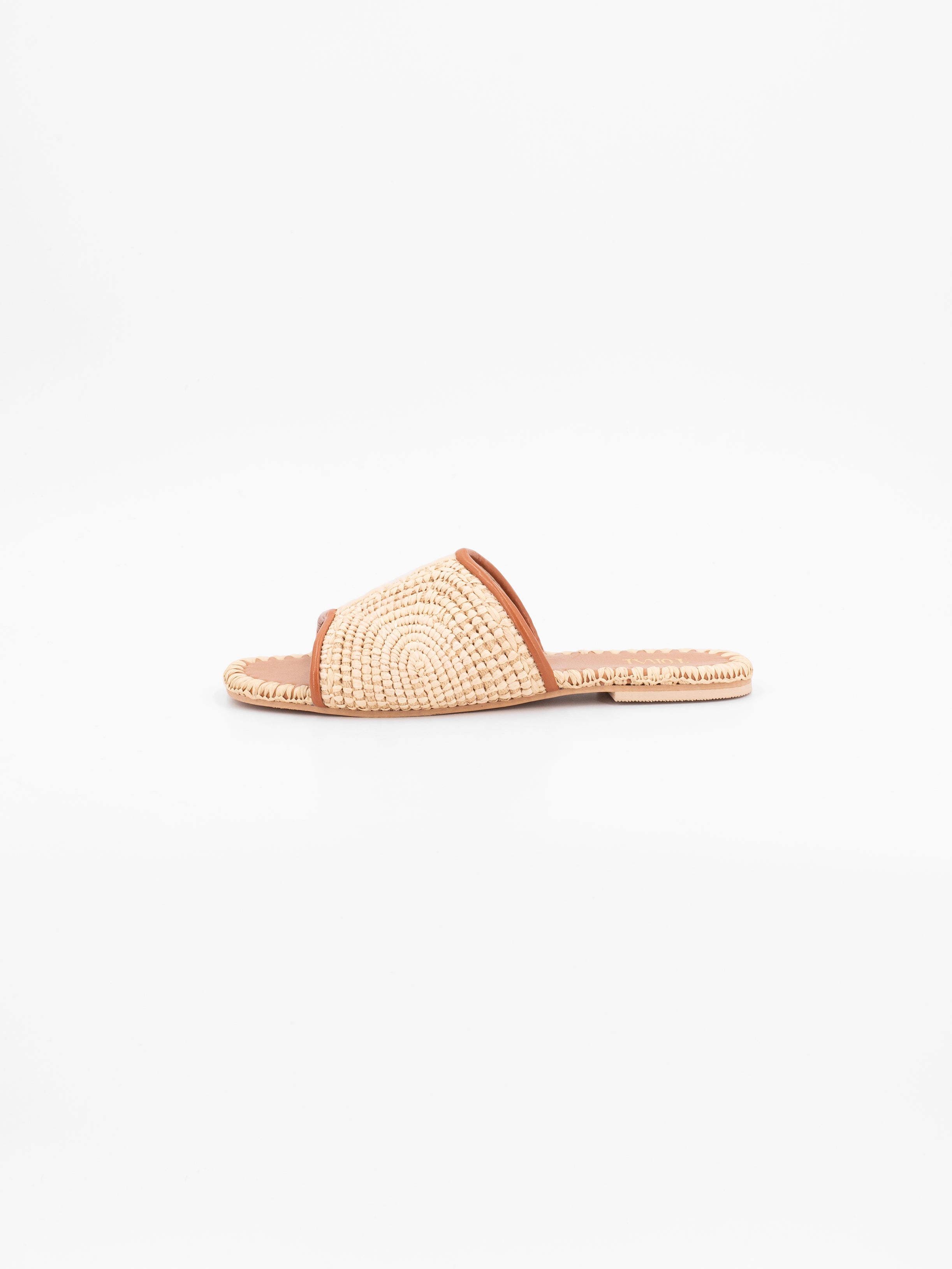 BETTY NATURAL RAFFIA SLIDE