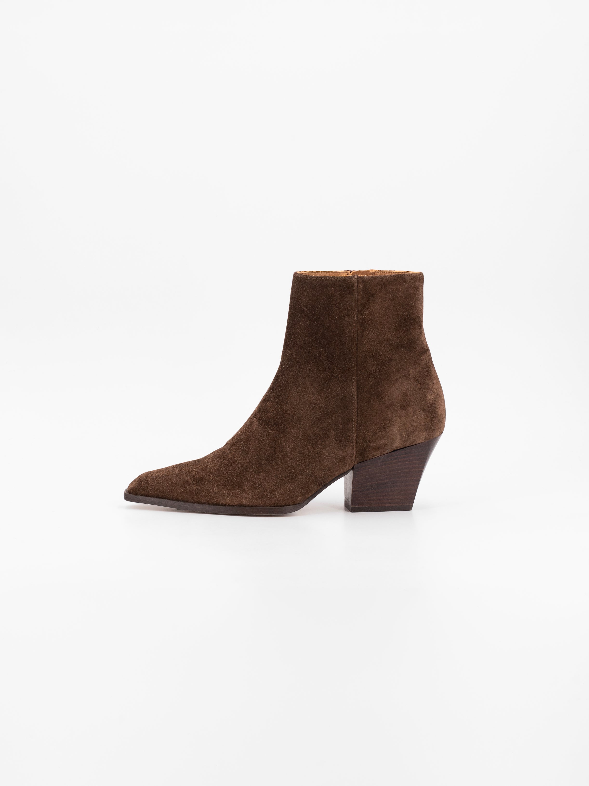 SCARLET COUNTRY SUEDE BOOTIES