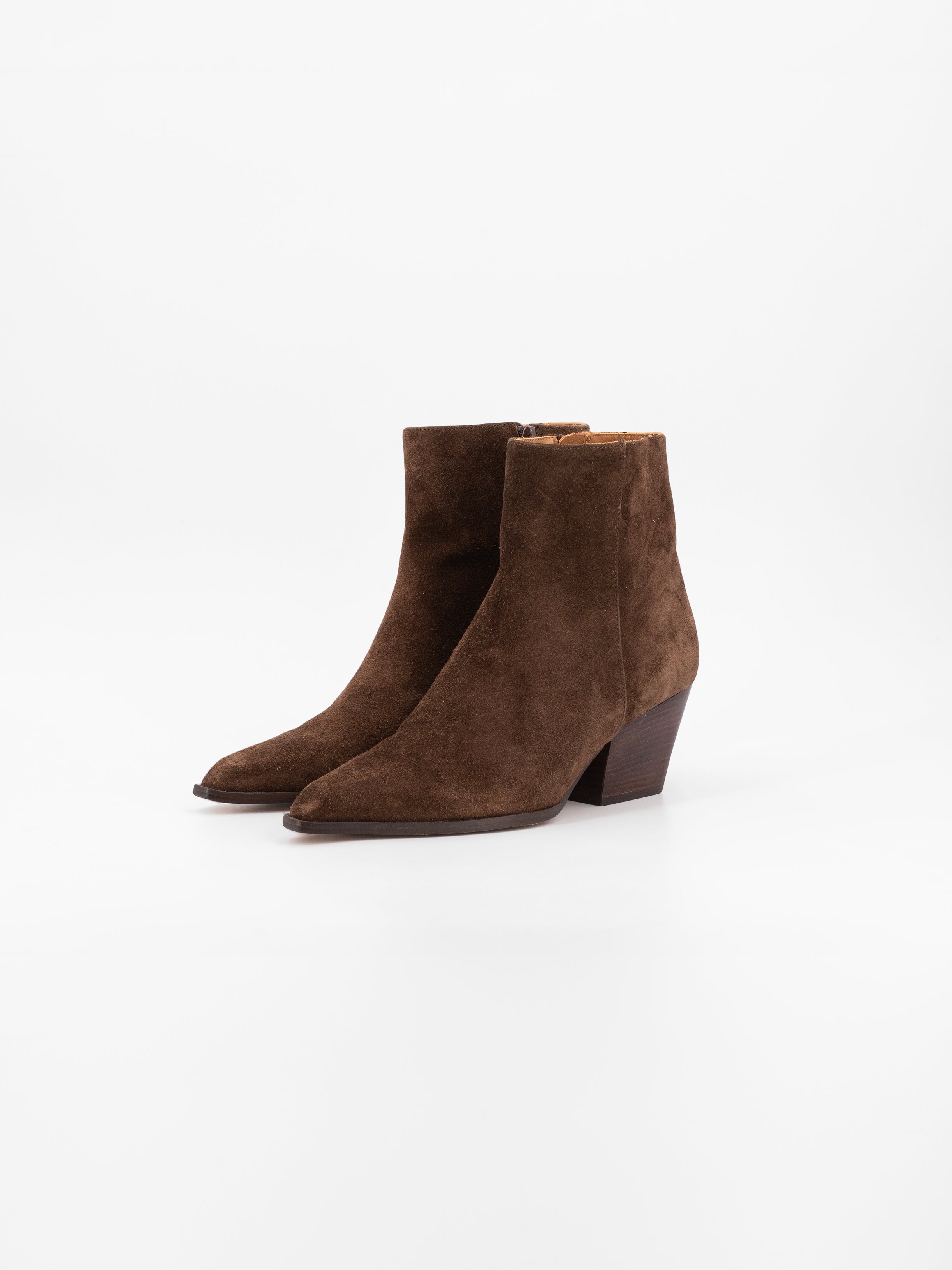 SCARLET COUNTRY SUEDE BOOTIES