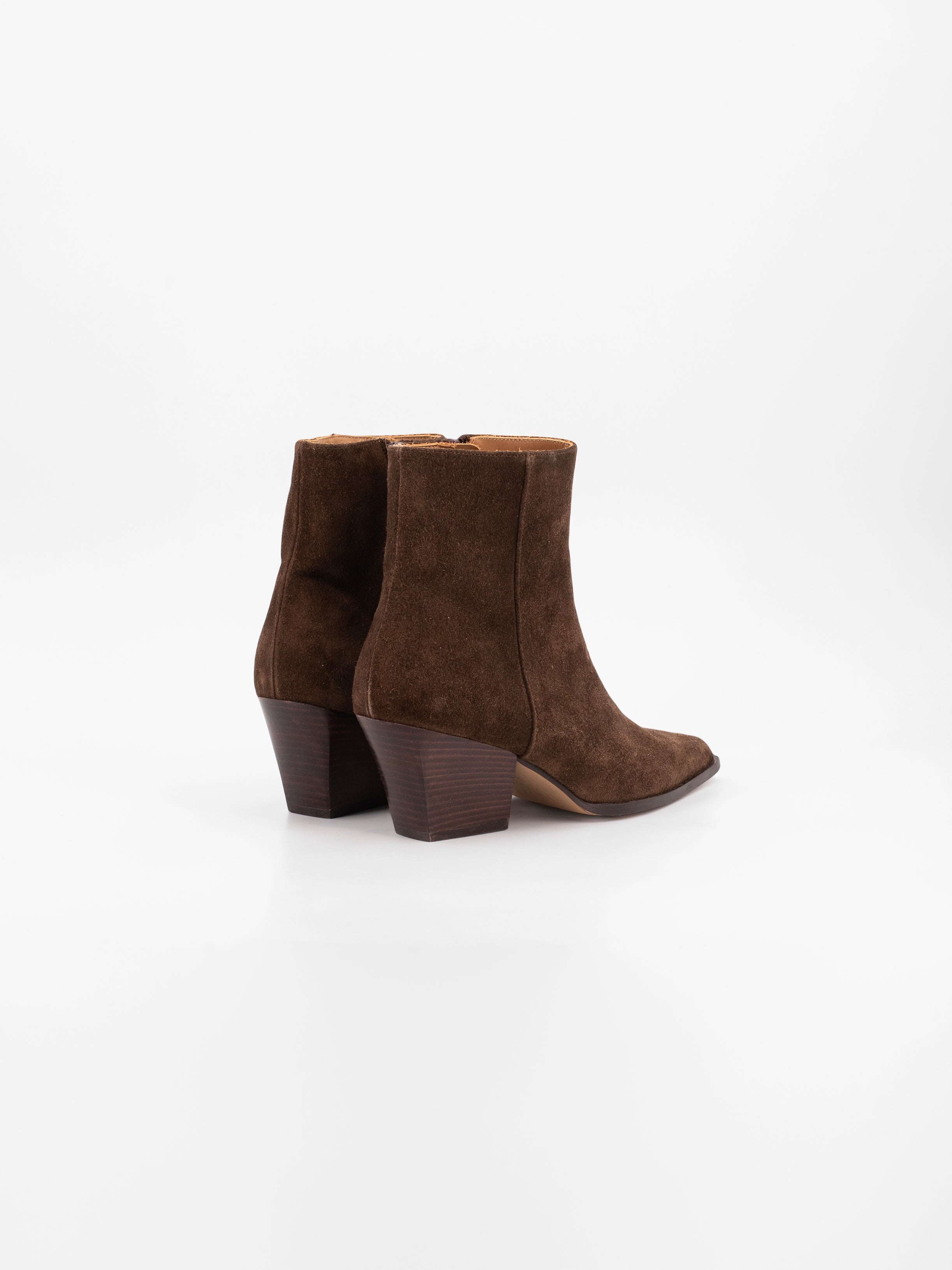 SCARLET COUNTRY SUEDE BOOTIES