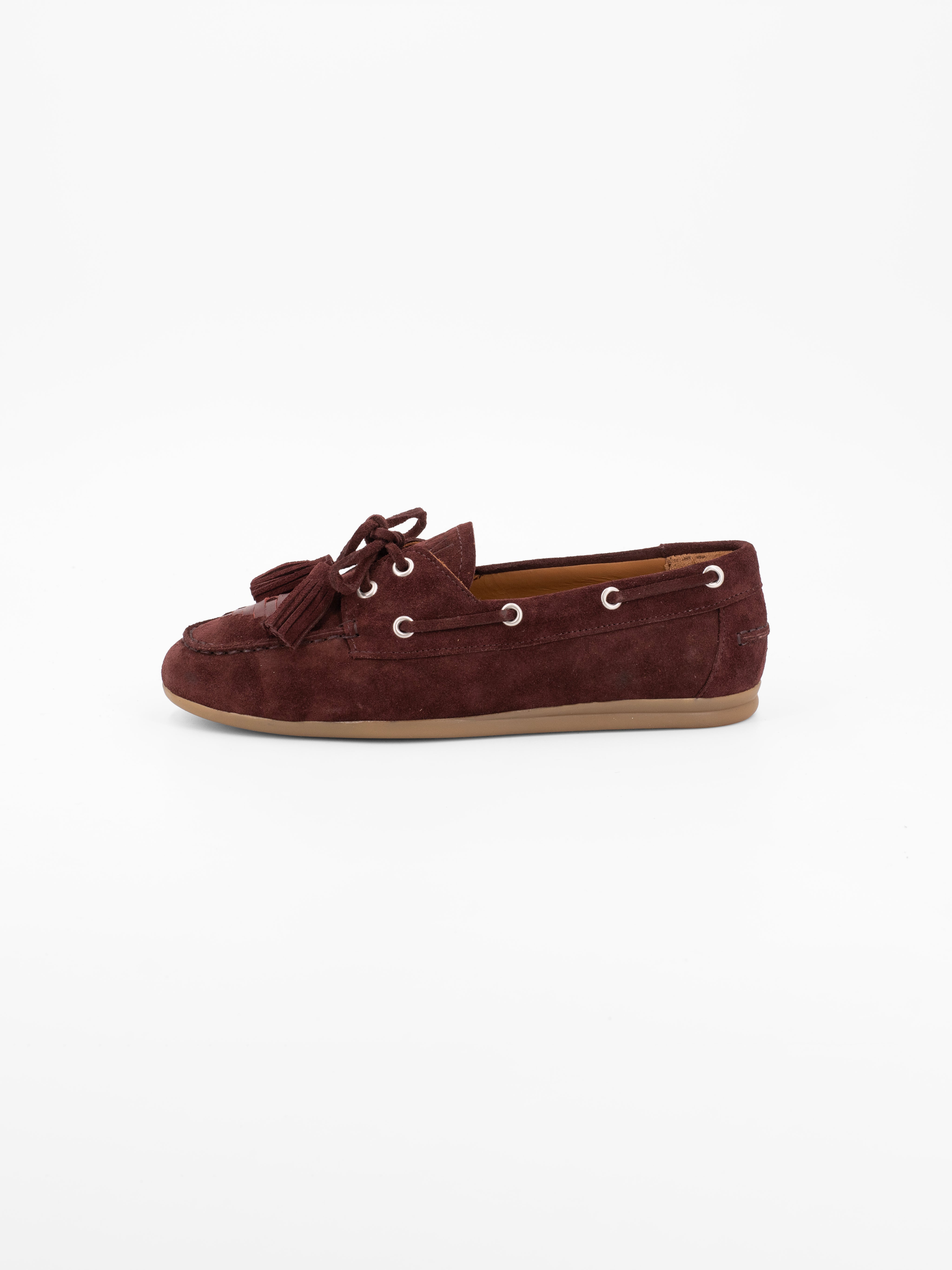SHIMA SUEDE MOCCASIN WITH TASSELS