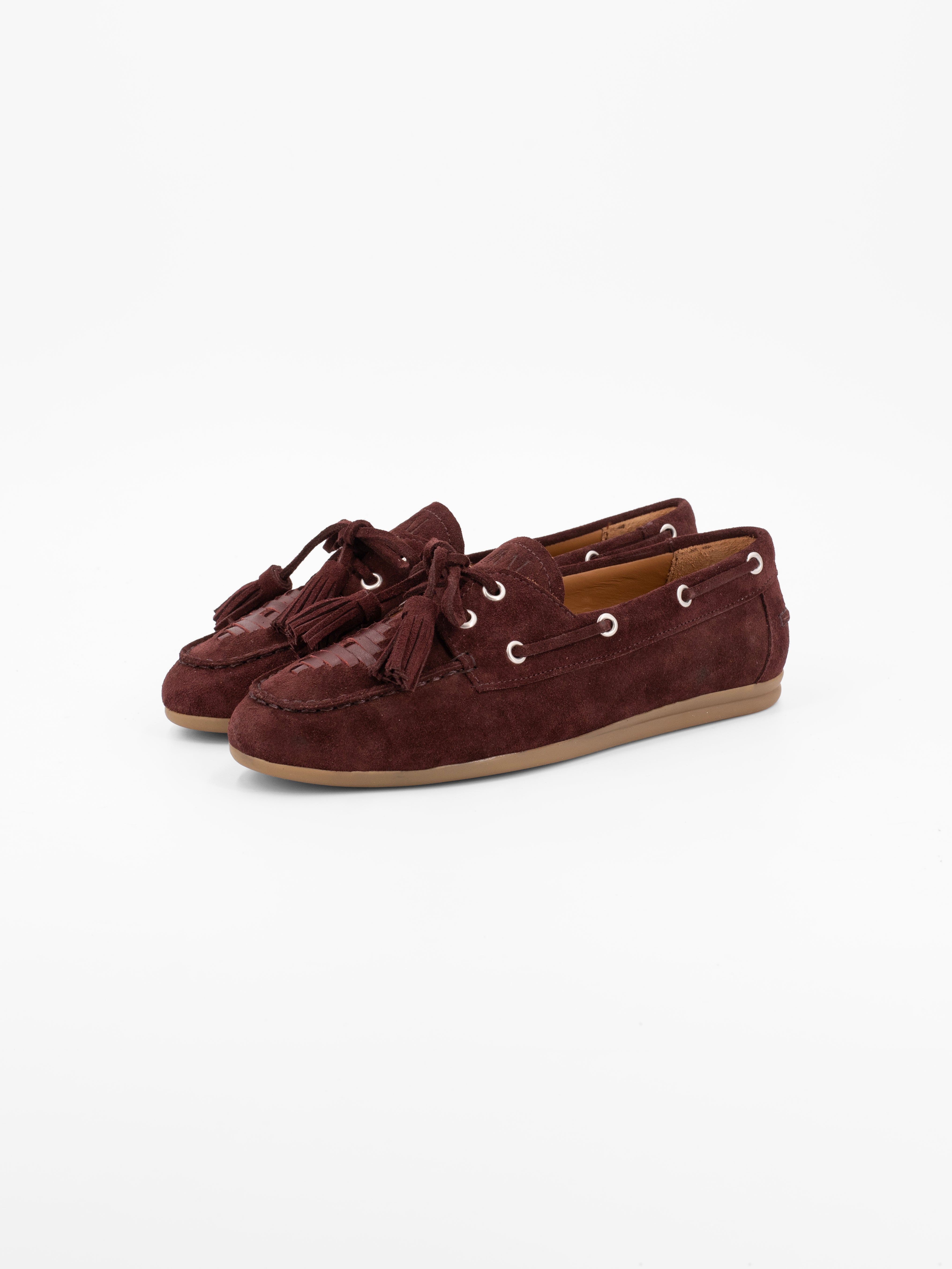 SHIMA SUEDE MOCCASIN WITH TASSELS