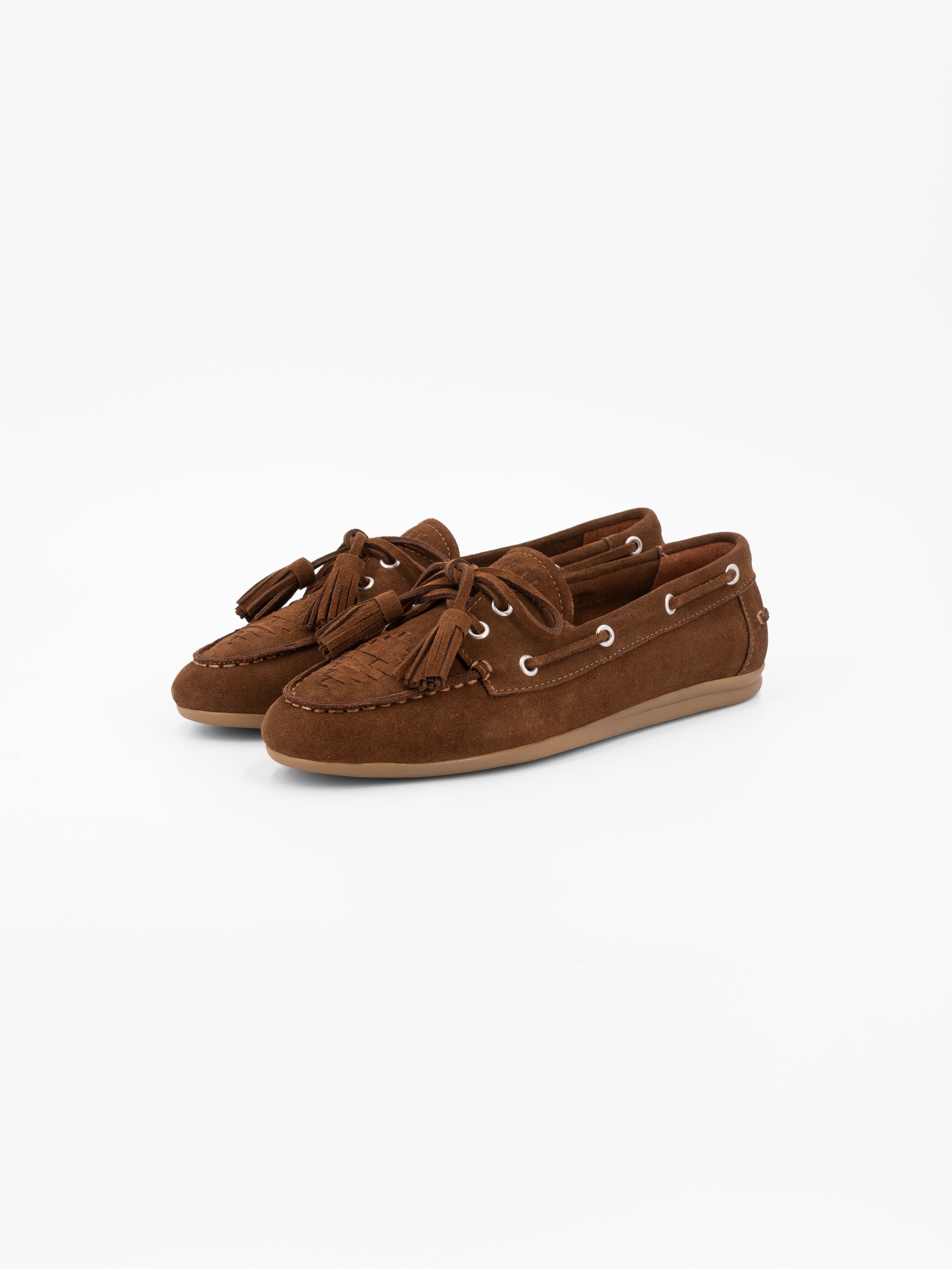 SHIMA SUEDE MOCCASIN WITH TASSELS