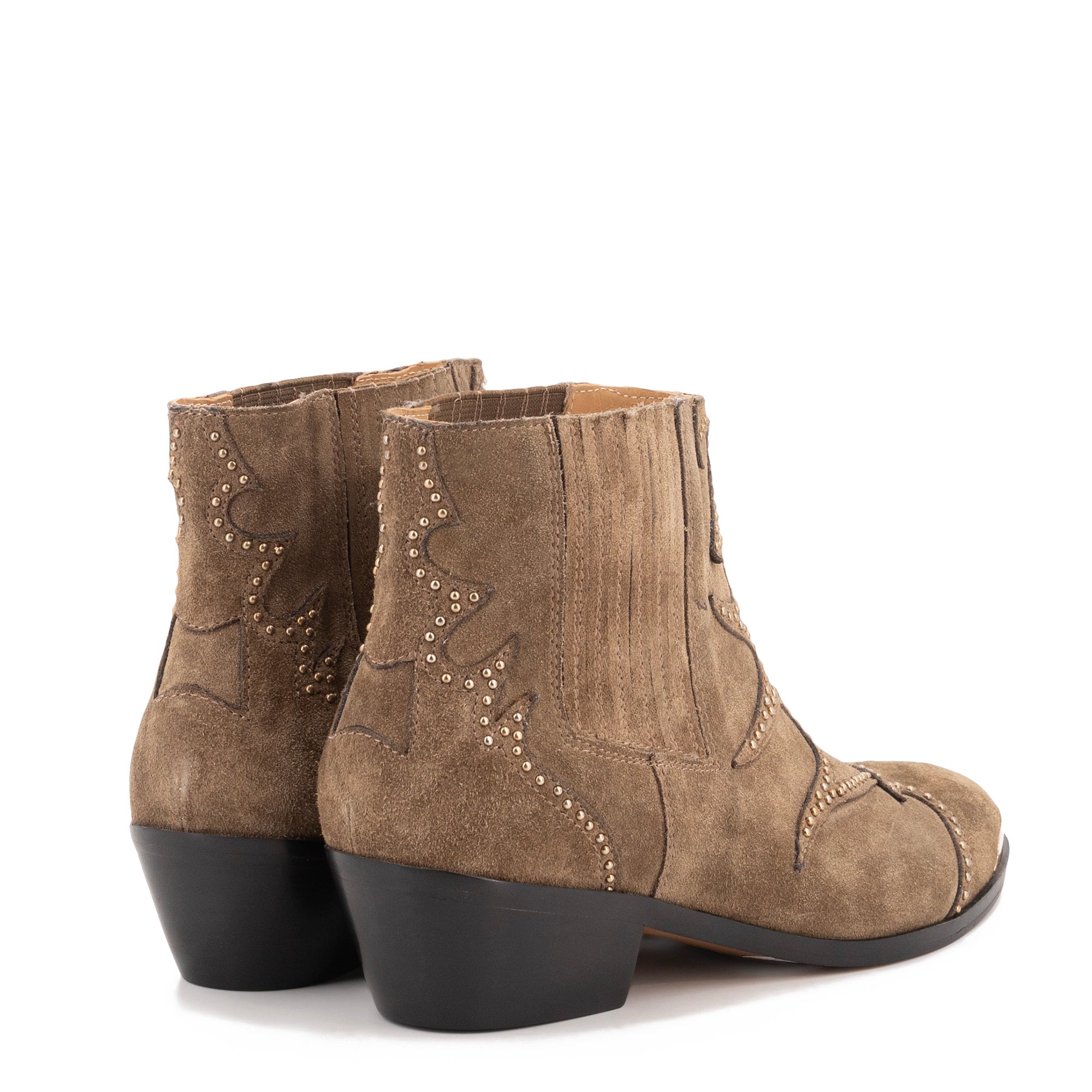 SONIA PUNK WESTERN ANKLE BOOTS