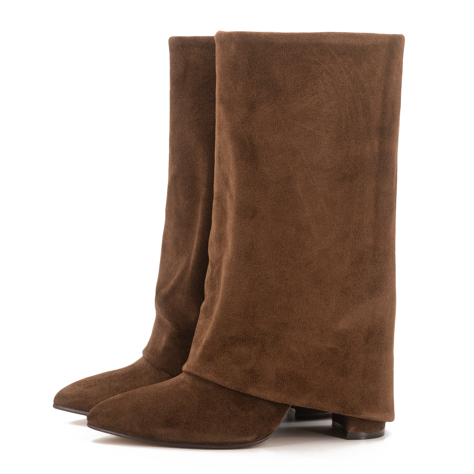 BERTA BROWN SUEDE BOOTS