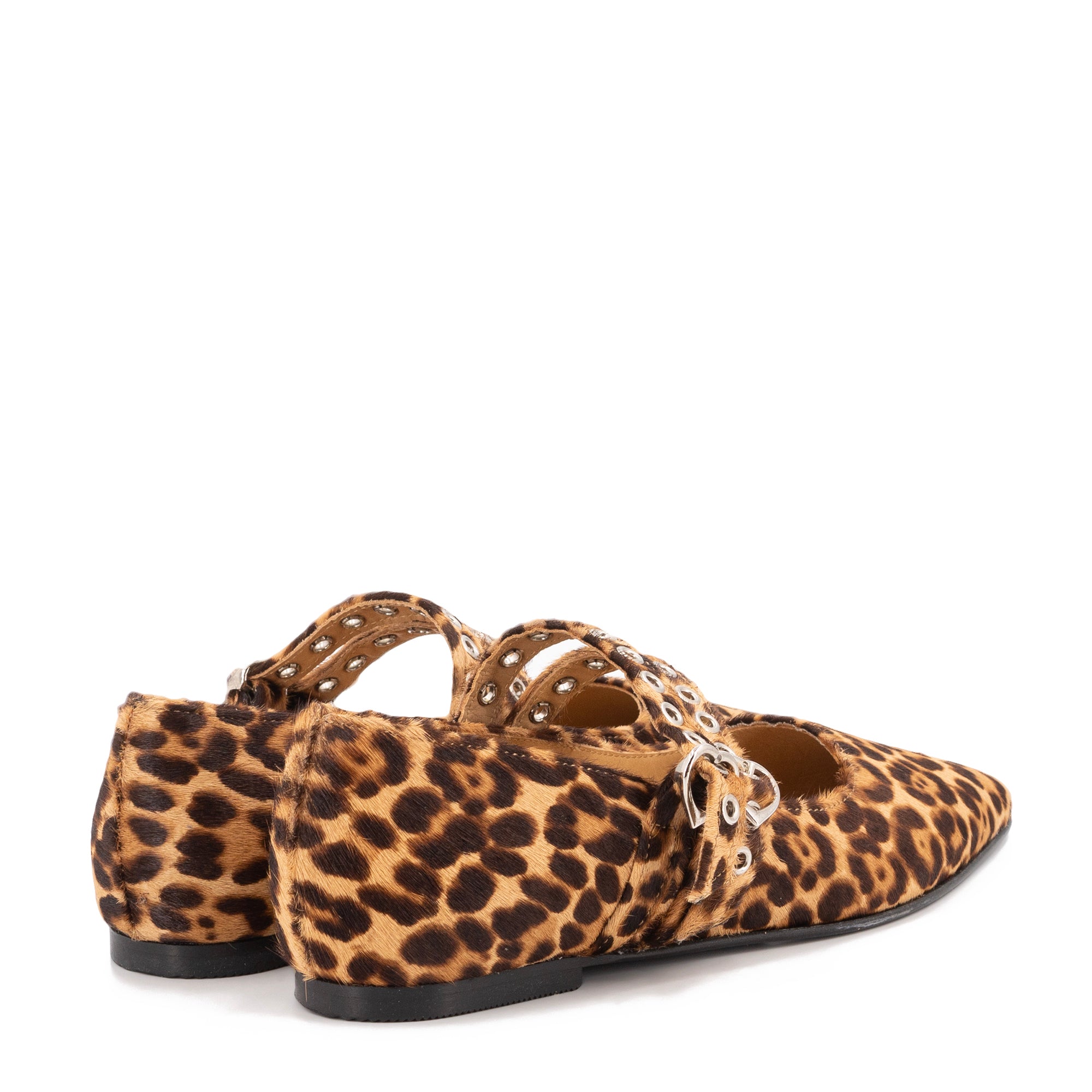 COEUR LEOPARD BALLERINAS