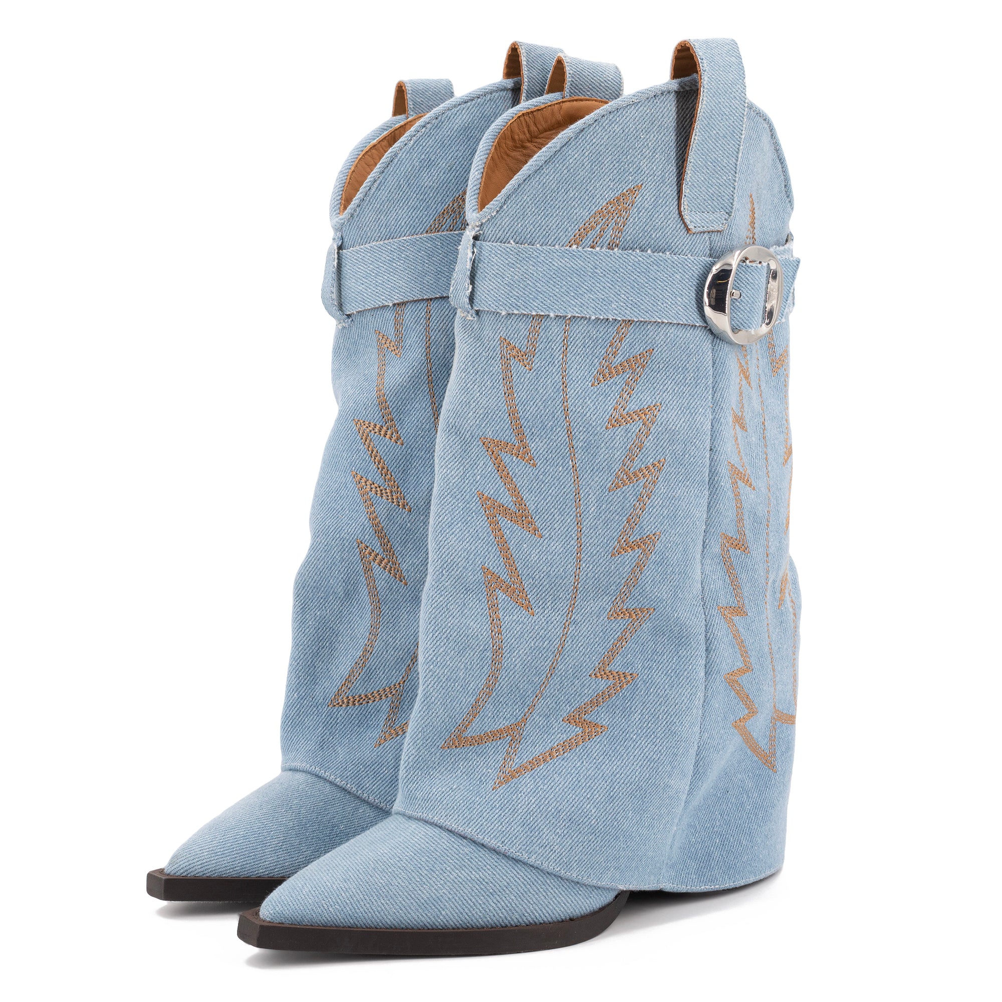 LAREDO LIGHT DENIM BOOTS