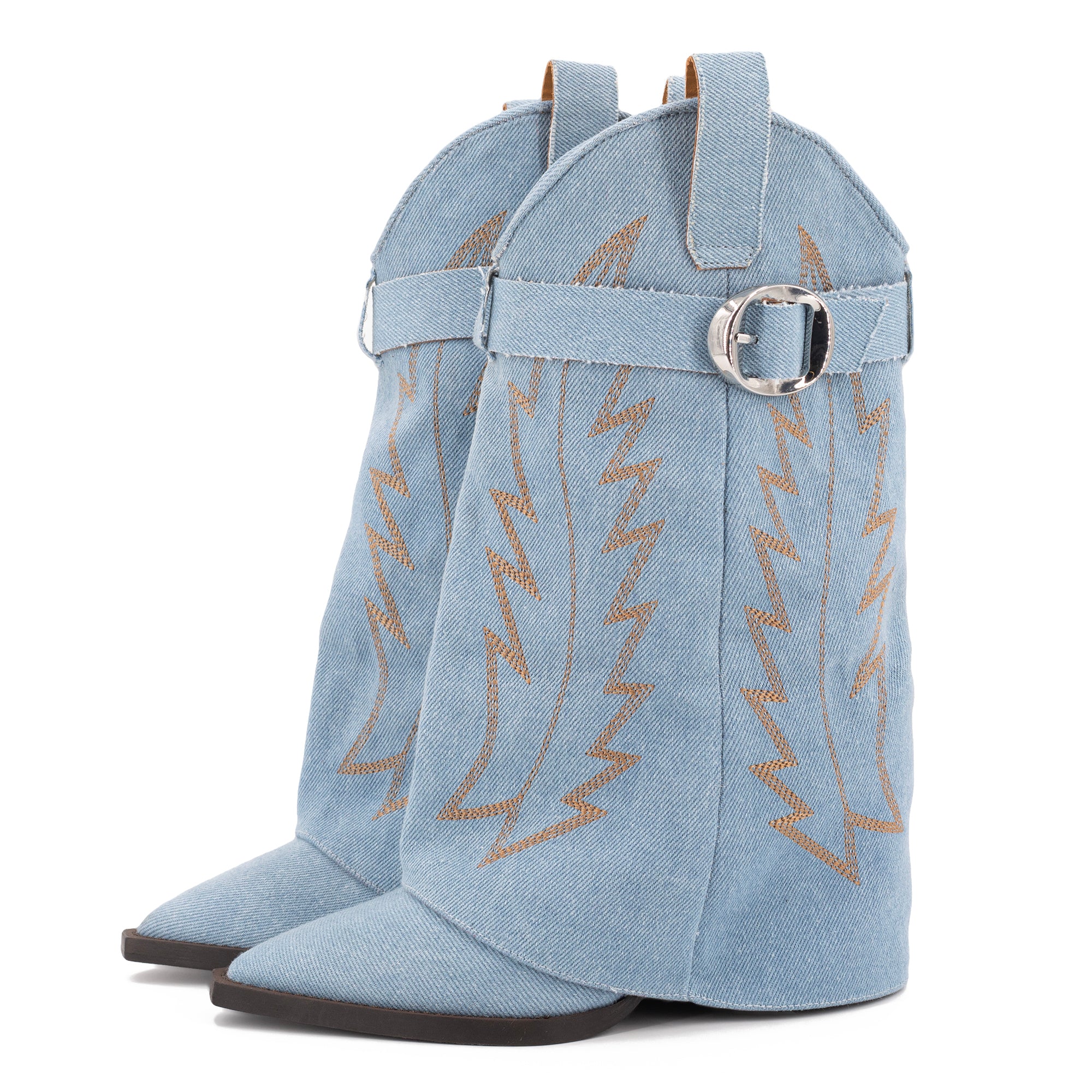 LAREDO LIGHT DENIM BOOTS