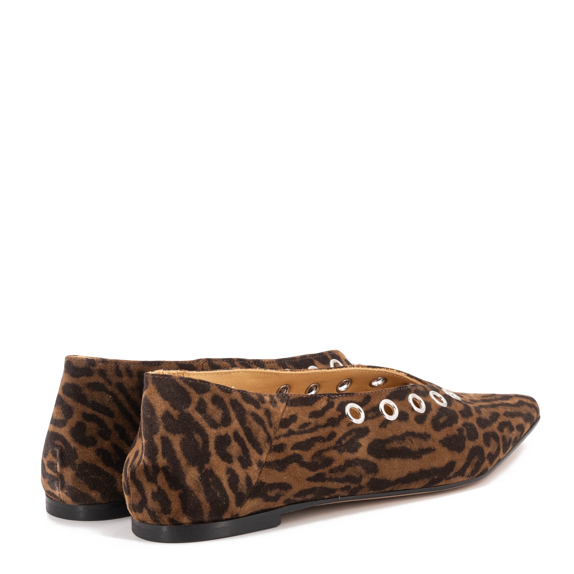 MIRANDA LEOPARD PRINT BALLERINAS