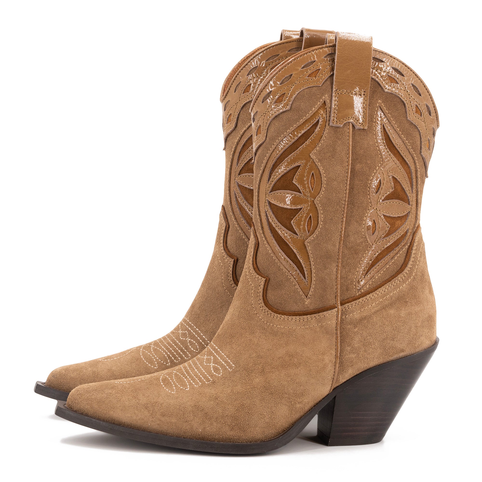 VENEZIA SUEDE COWBOY BOOTS