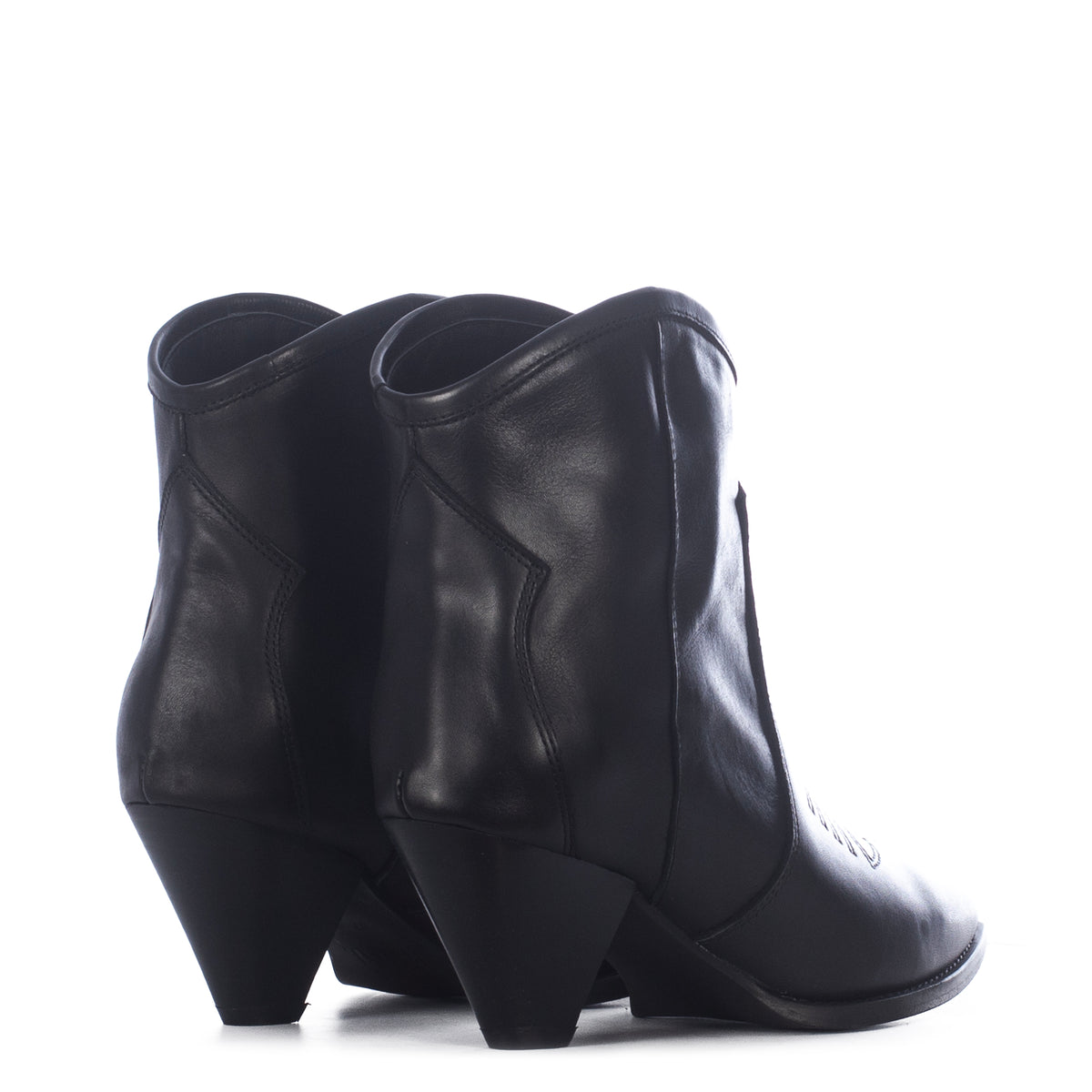 CREAM BLACK ANKLE BOOTS – Toral