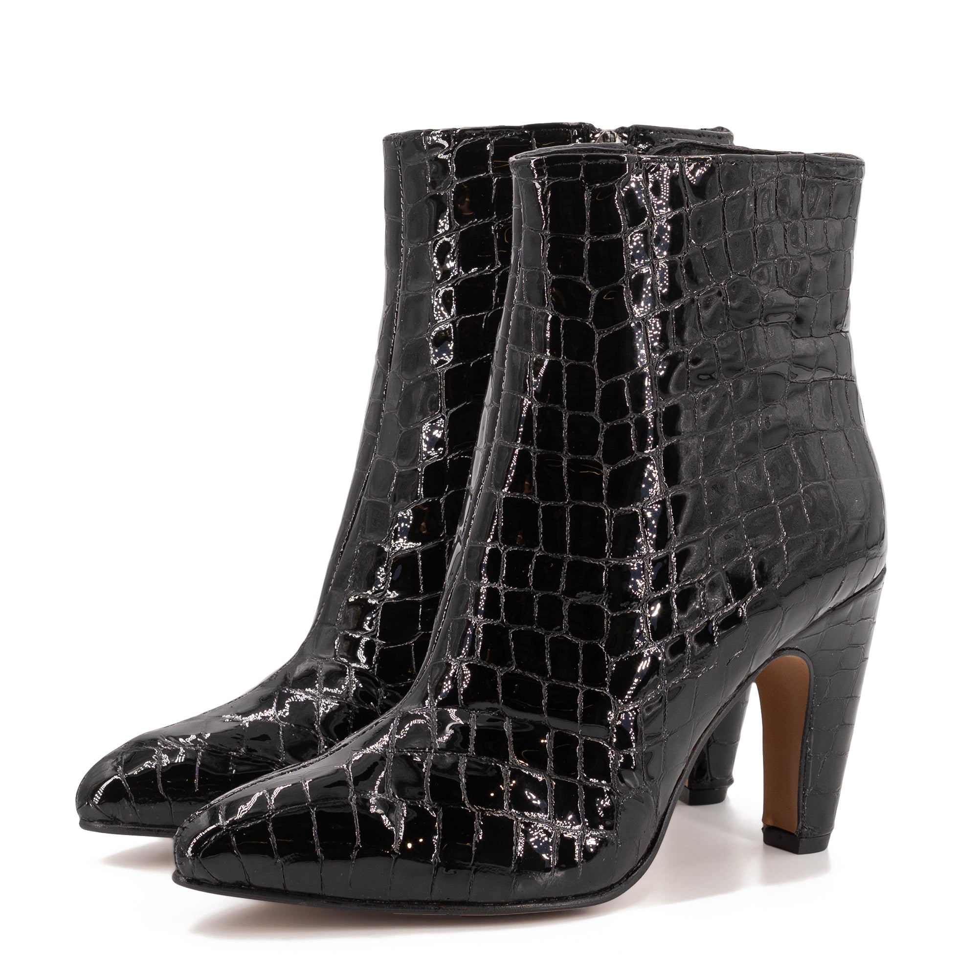 PYTON LEATHER BOOTIES
