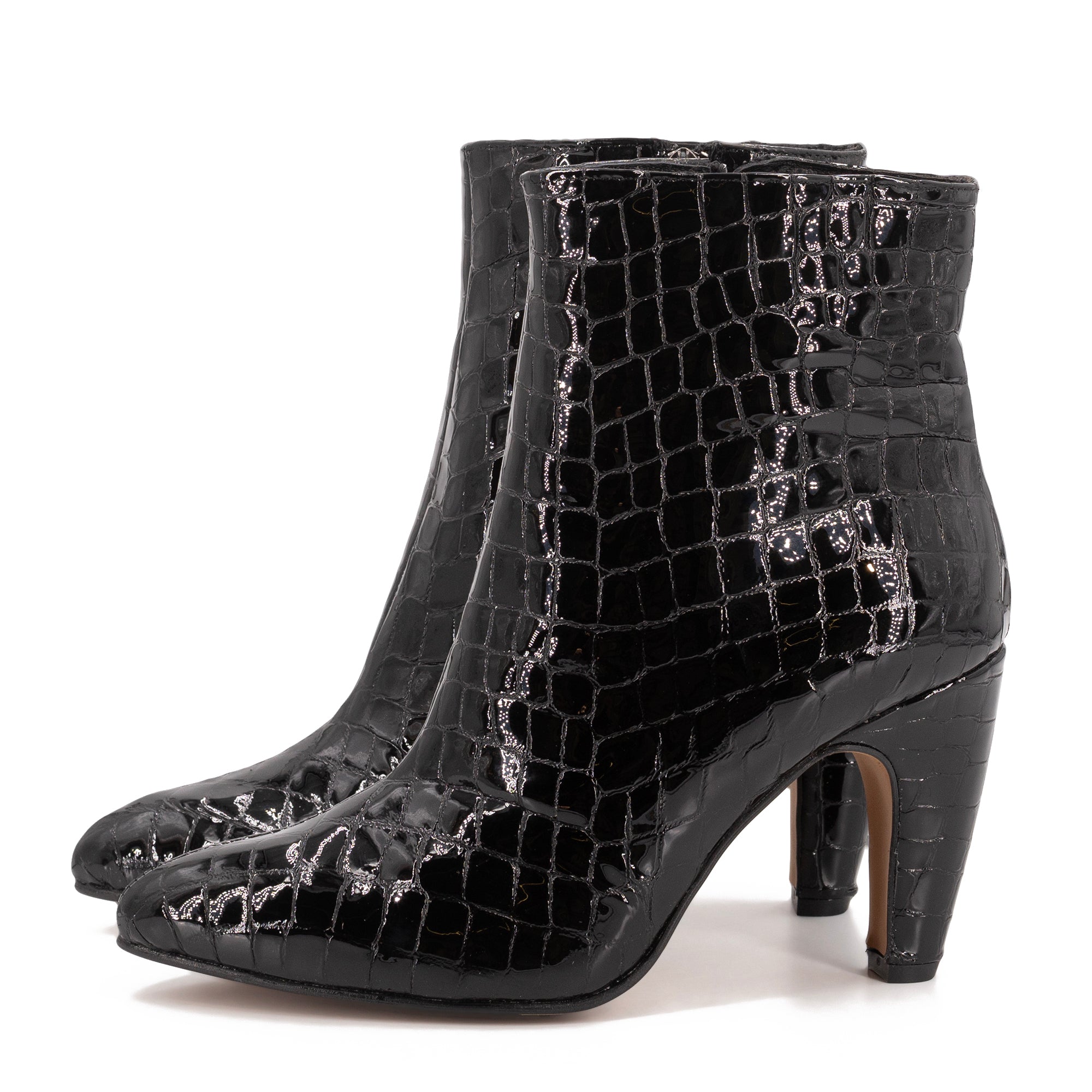 PYTON LEATHER BOOTIES