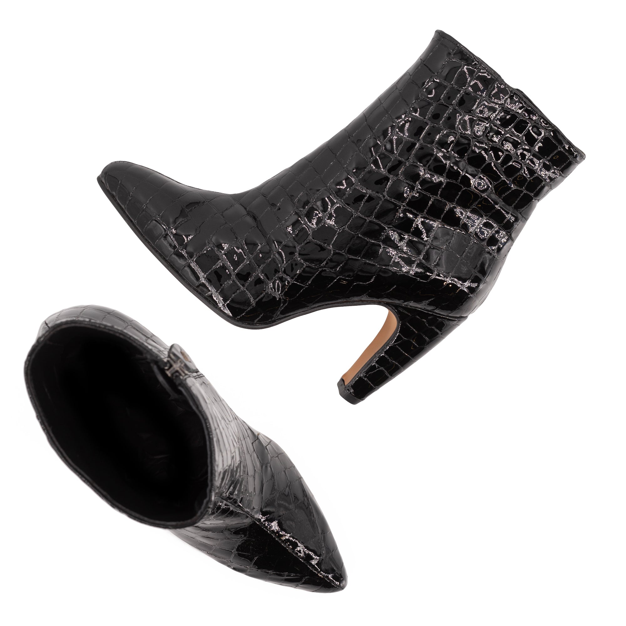 PYTON LEATHER BOOTIES